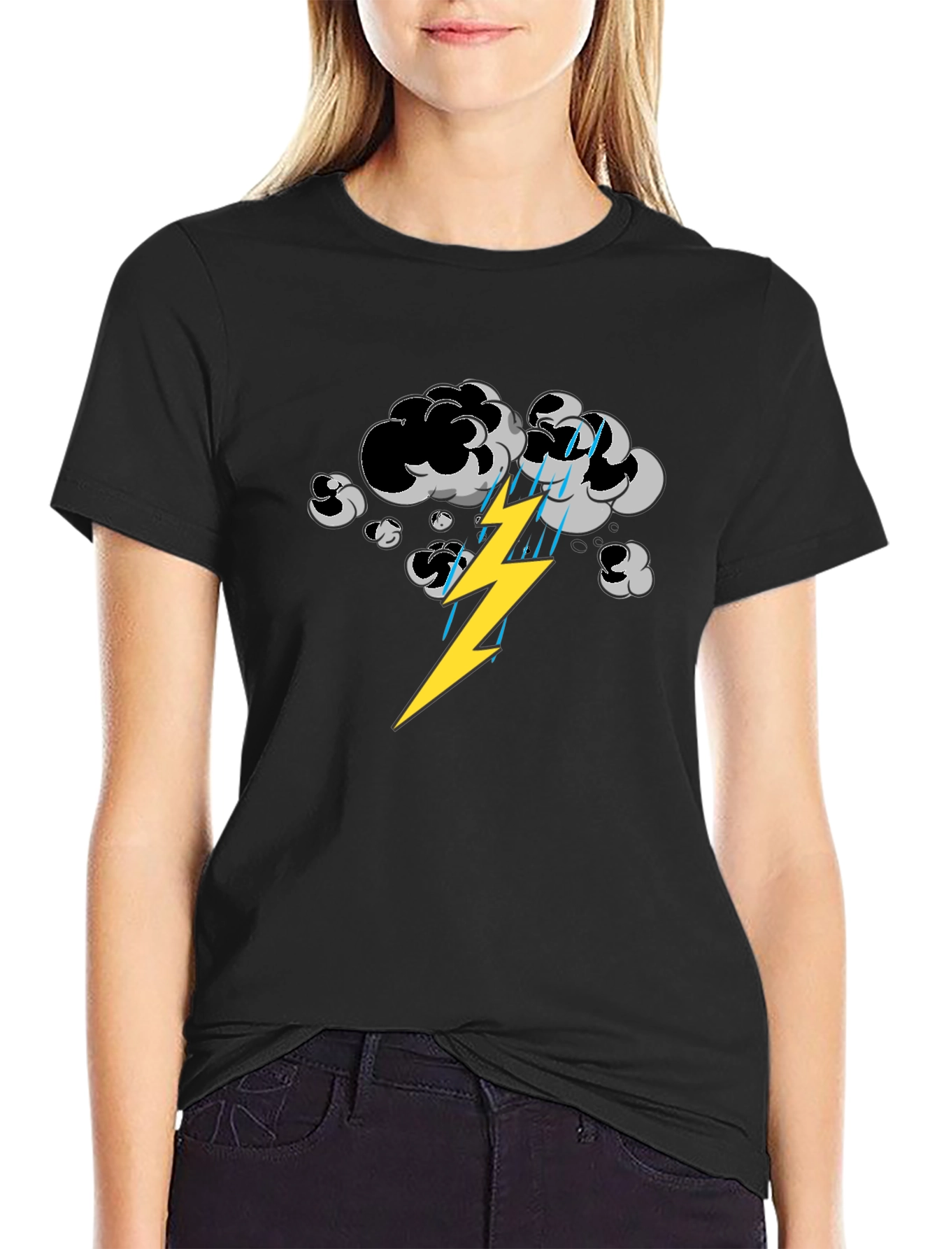 Stormy Weather Graphic Tee - Mens Black T-Shirt
