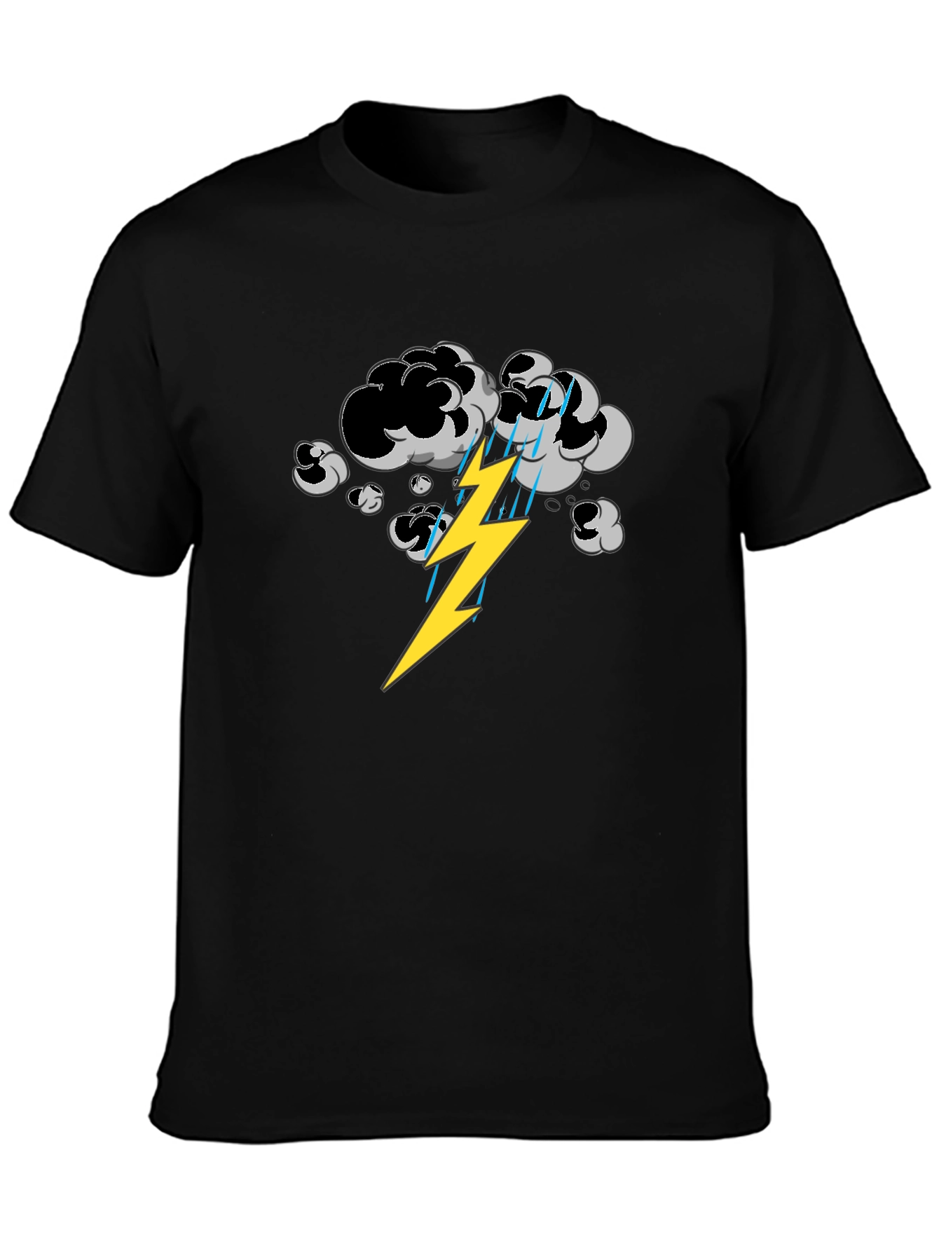 Stormy Weather Graphic Tee - Mens Black T-Shirt