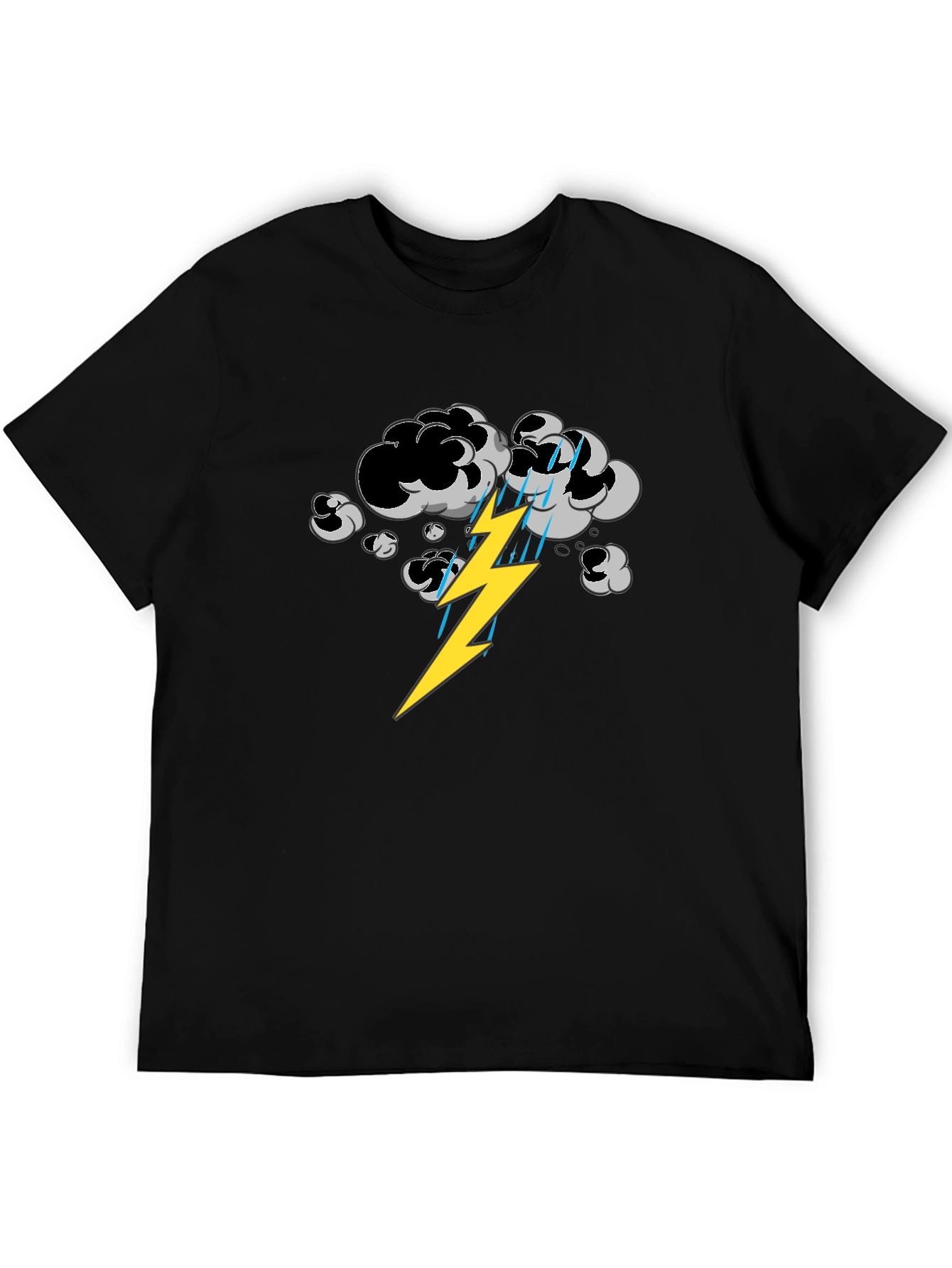 Stormy Weather Graphic Tee - Mens Black T-Shirt
