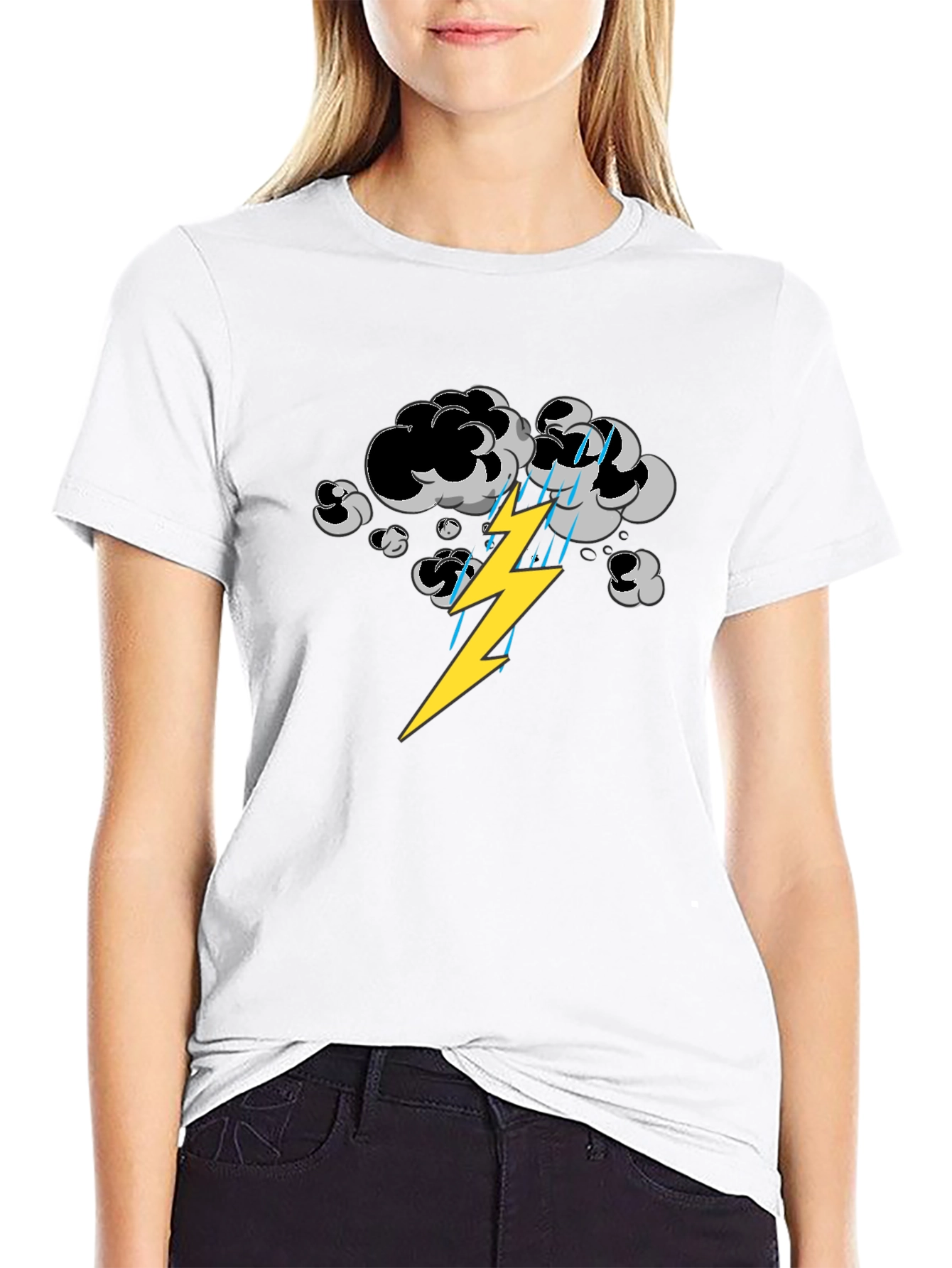 Stormy Weather Graphic Tee - Mens Black T-Shirt