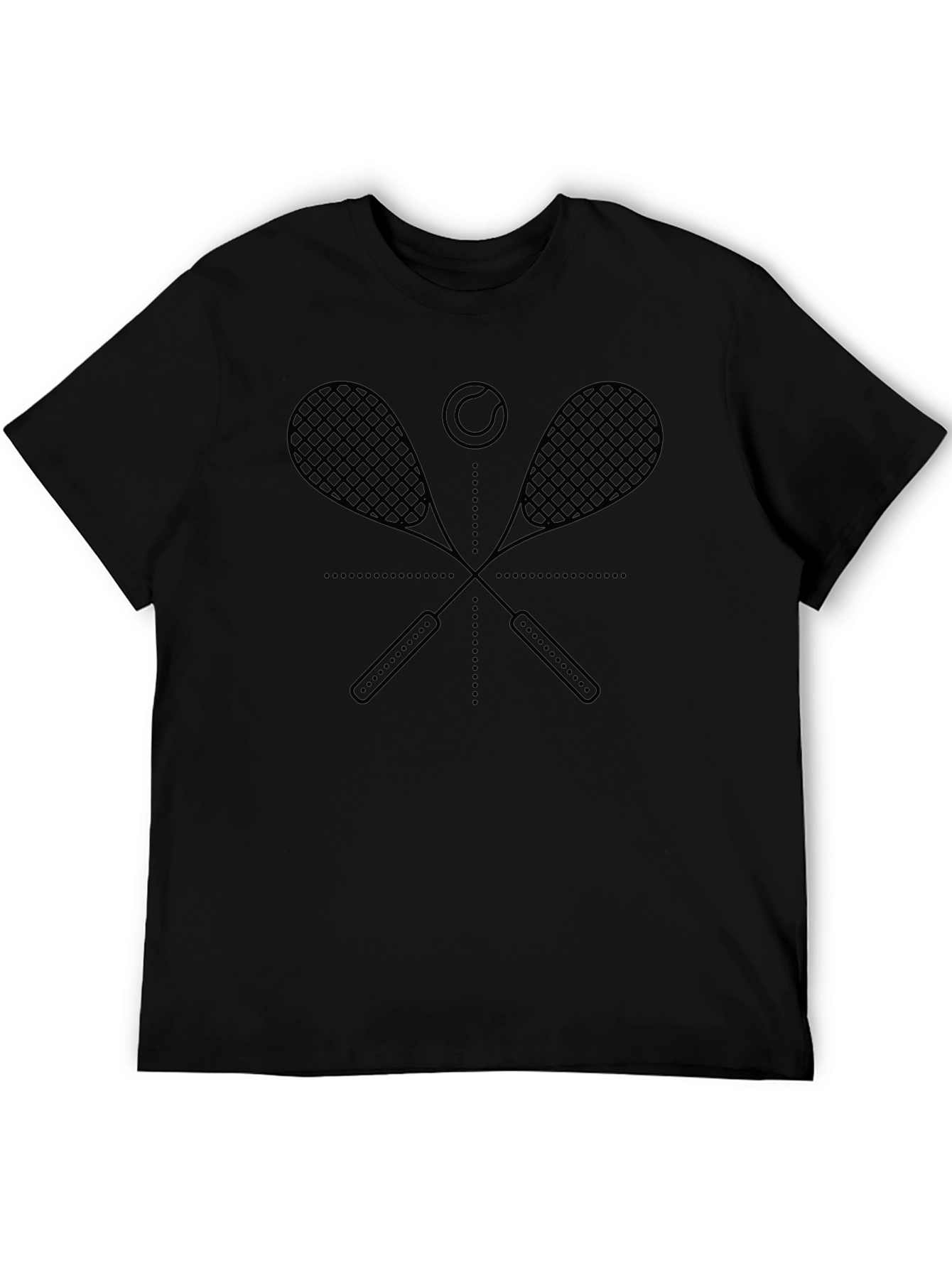 Tennis Racket Graphic Tee - Stylish Sportswear