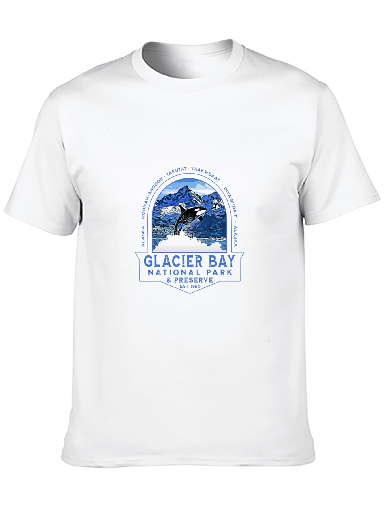 Glacier Bay National Park Black T-Shirt