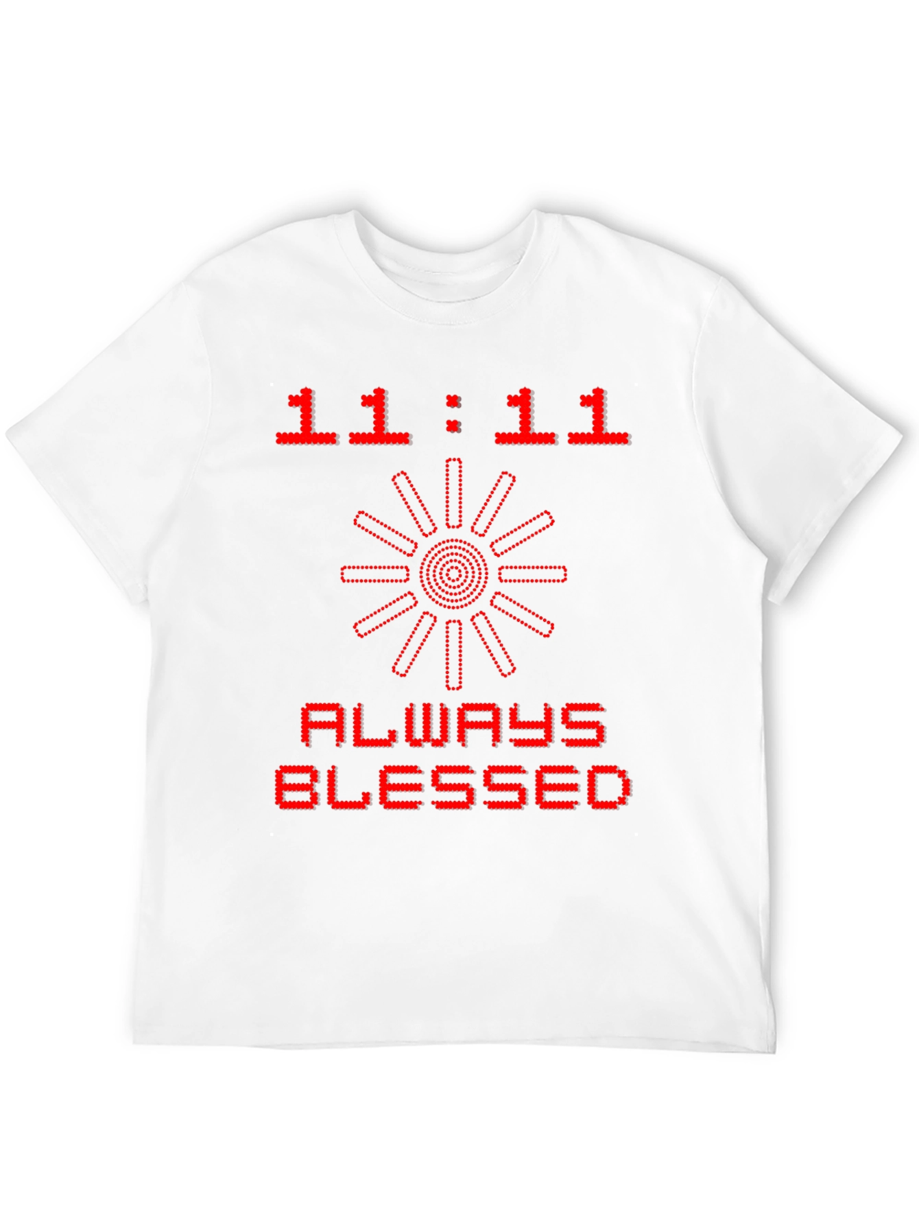 11:11 Always Blessed Graphic Tee - Black