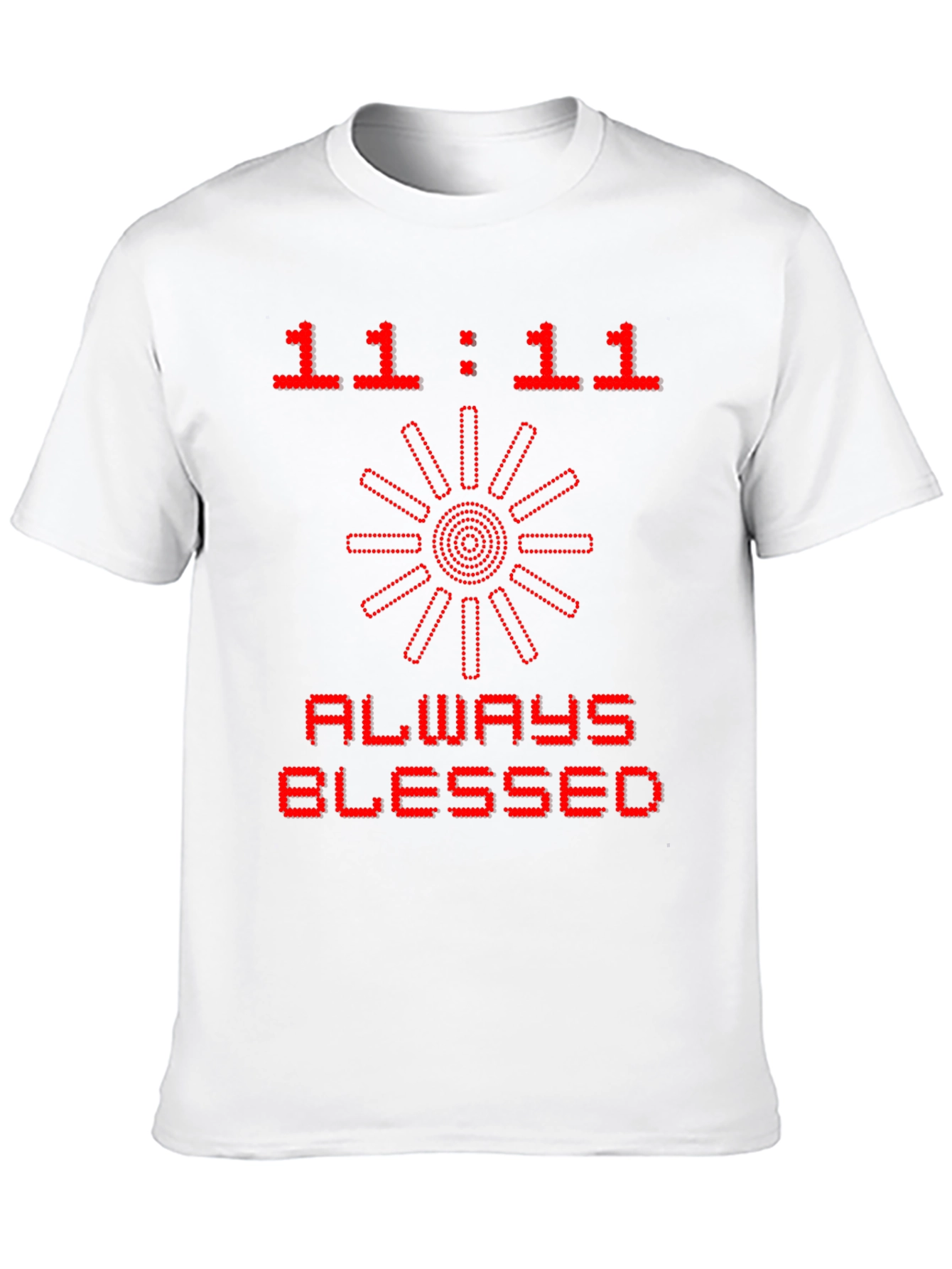 11:11 Always Blessed Graphic Tee - Black