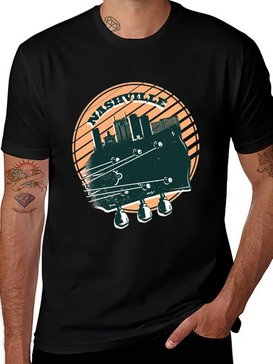 Nashville Skyline Guitar T-Shirt