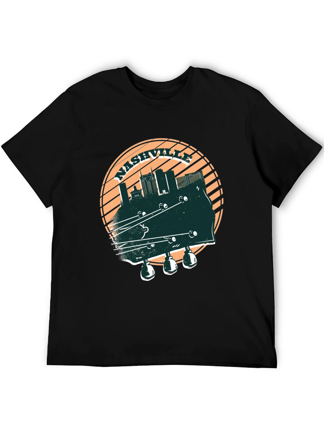 Nashville Skyline Guitar T-Shirt