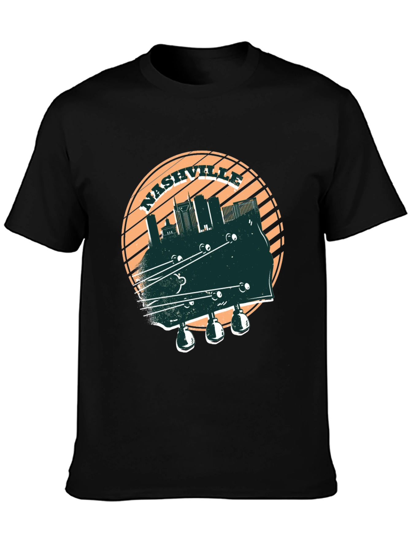 Nashville Skyline Guitar T-Shirt