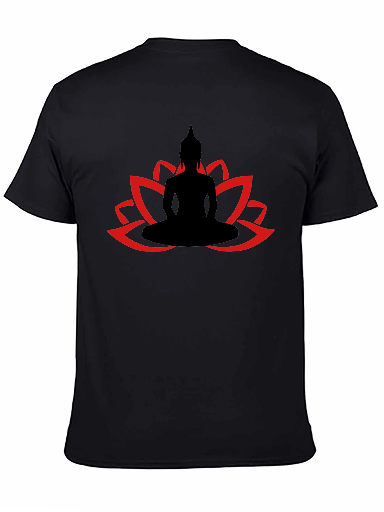 Buddha Lotus Graphic Tee - Relaxed Fit Cotton T-Shirt