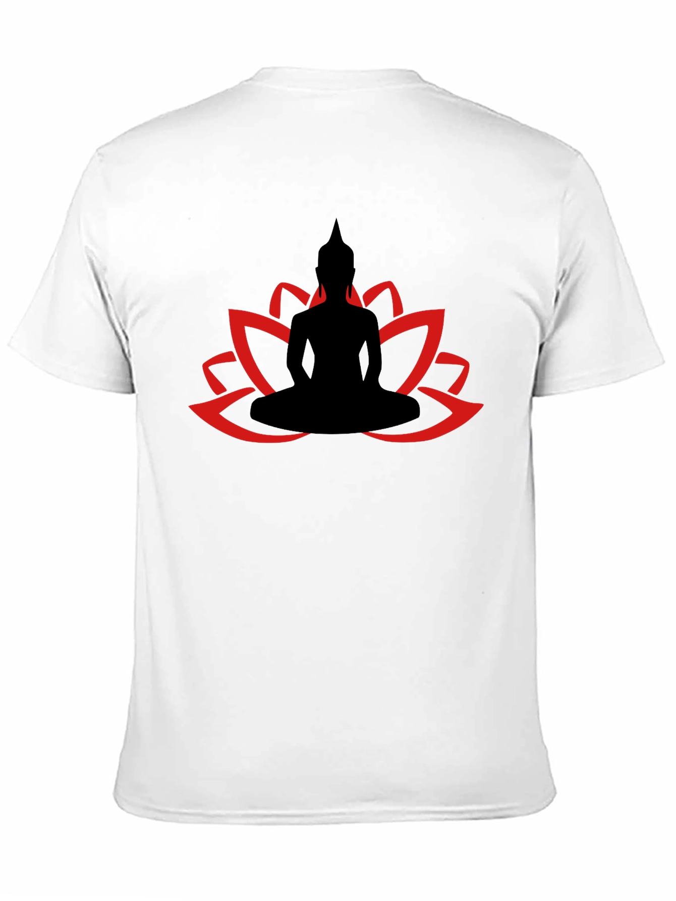 Buddha Lotus Graphic Tee - Relaxed Fit Cotton T-Shirt