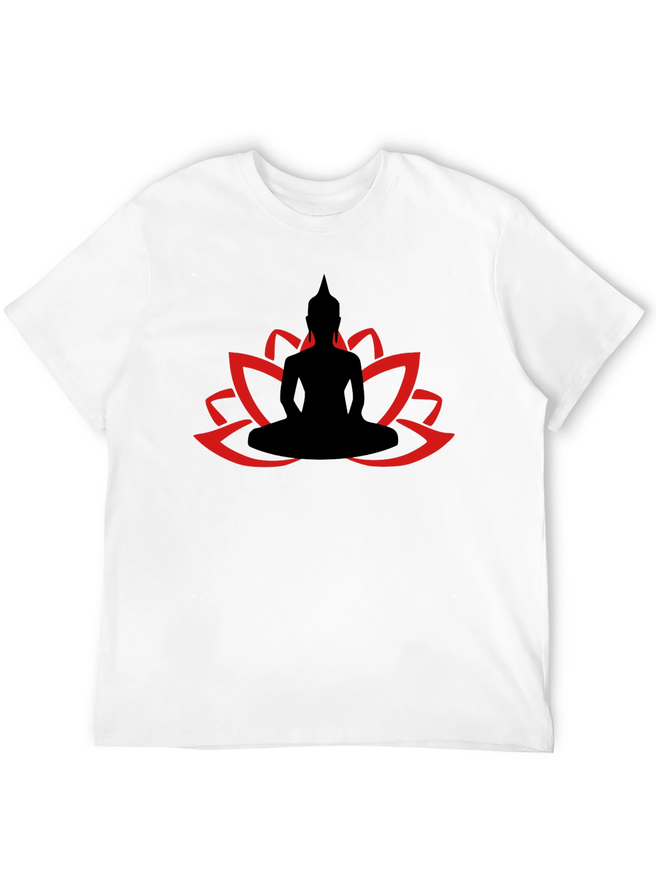 Buddha Lotus Graphic Tee - Relaxed Fit Cotton T-Shirt