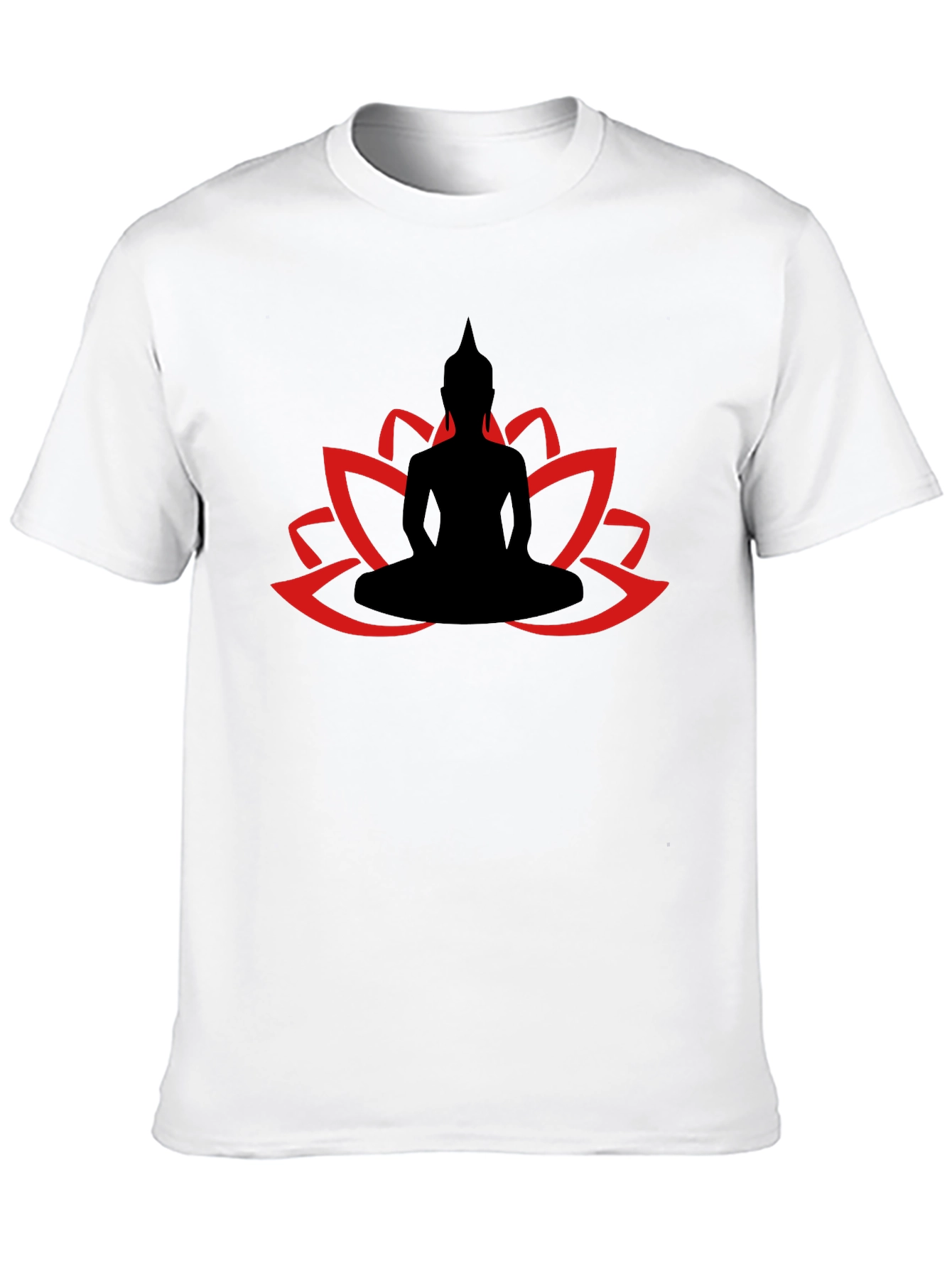 Buddha Lotus Graphic Tee - Relaxed Fit Cotton T-Shirt