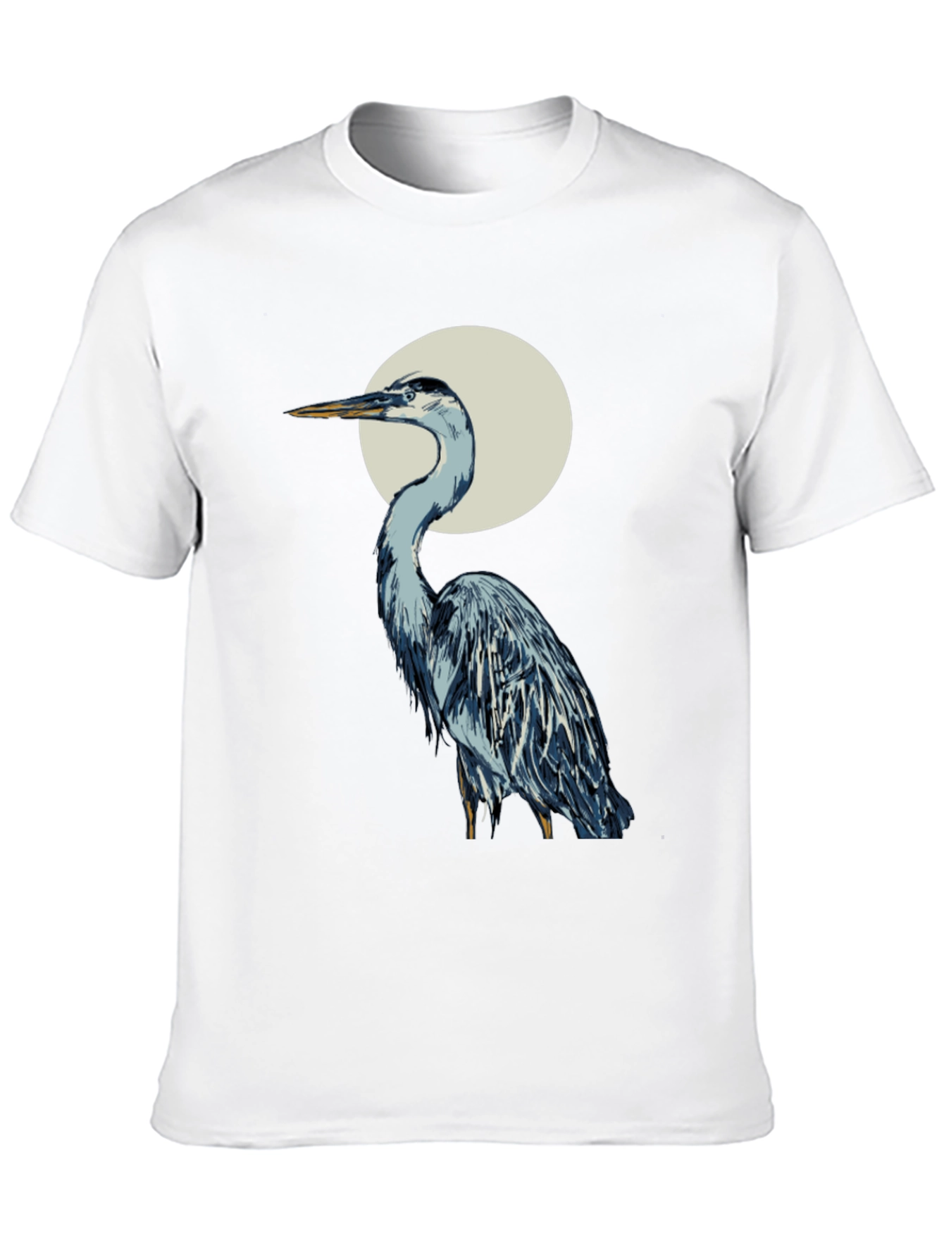 Heron Graphic Tee - Stylish Bird T-Shirt