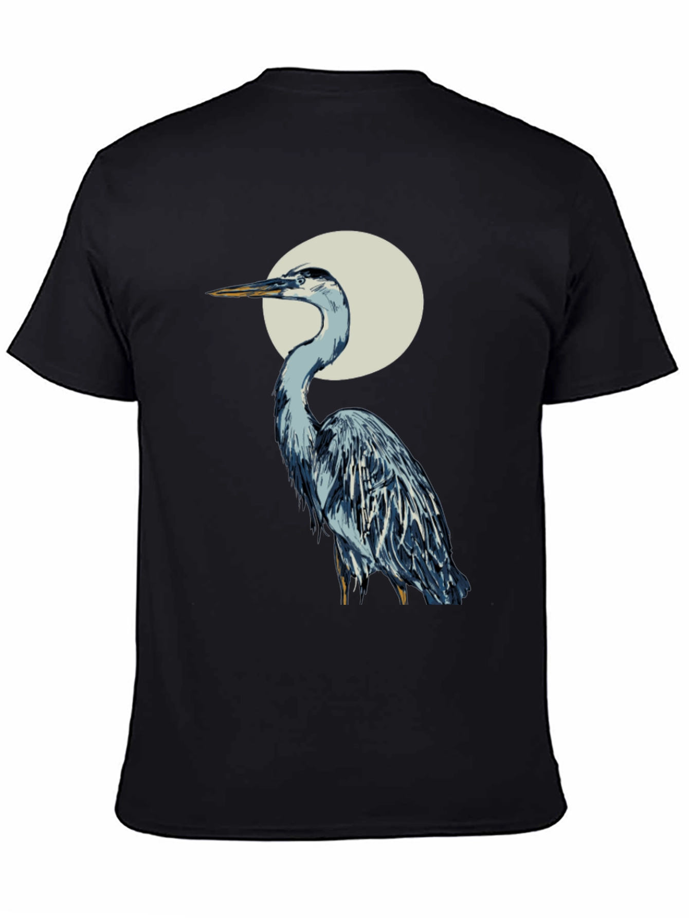 Heron Graphic Tee - Stylish Bird T-Shirt