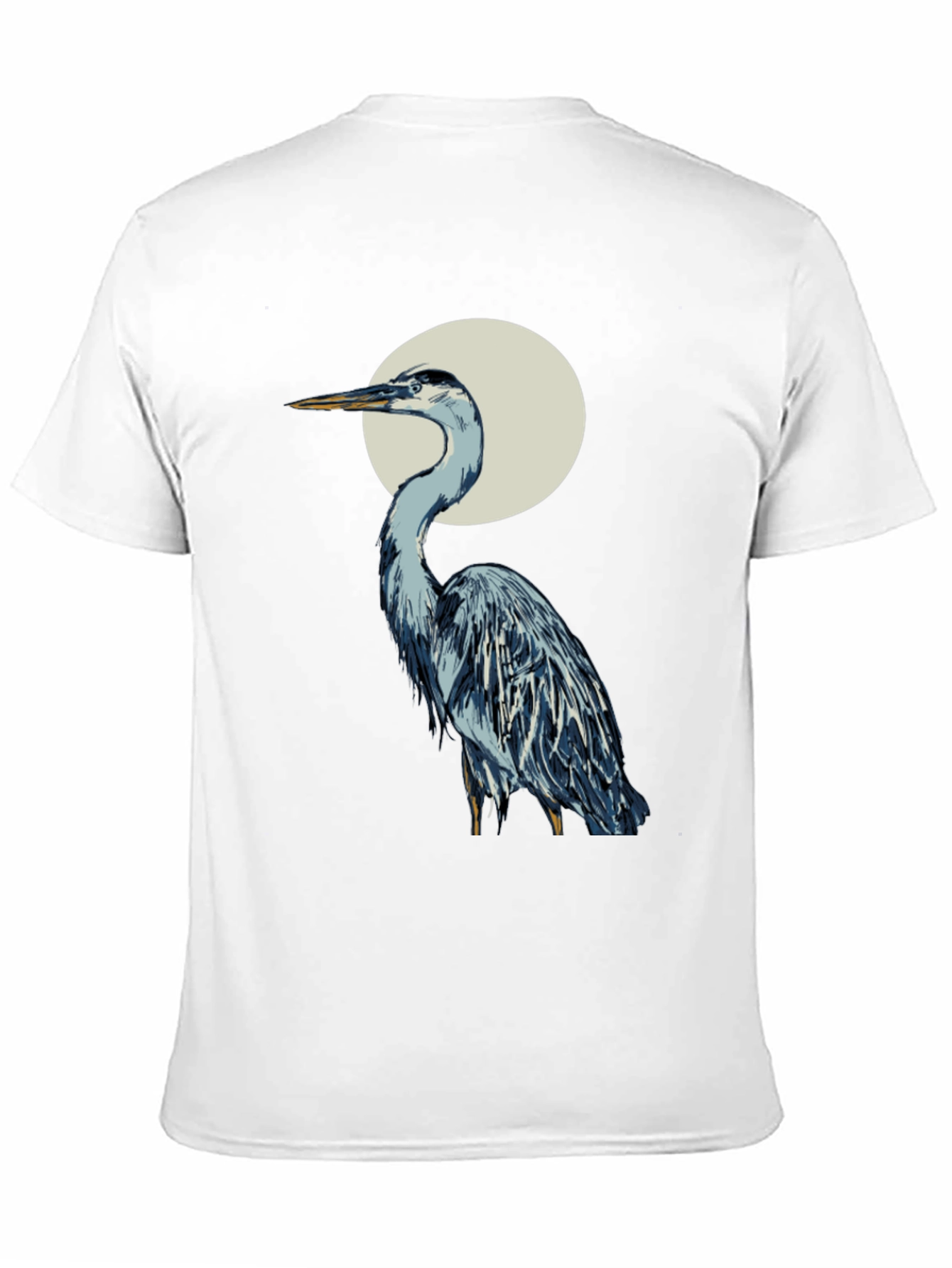 Heron Graphic Tee - Stylish Bird T-Shirt