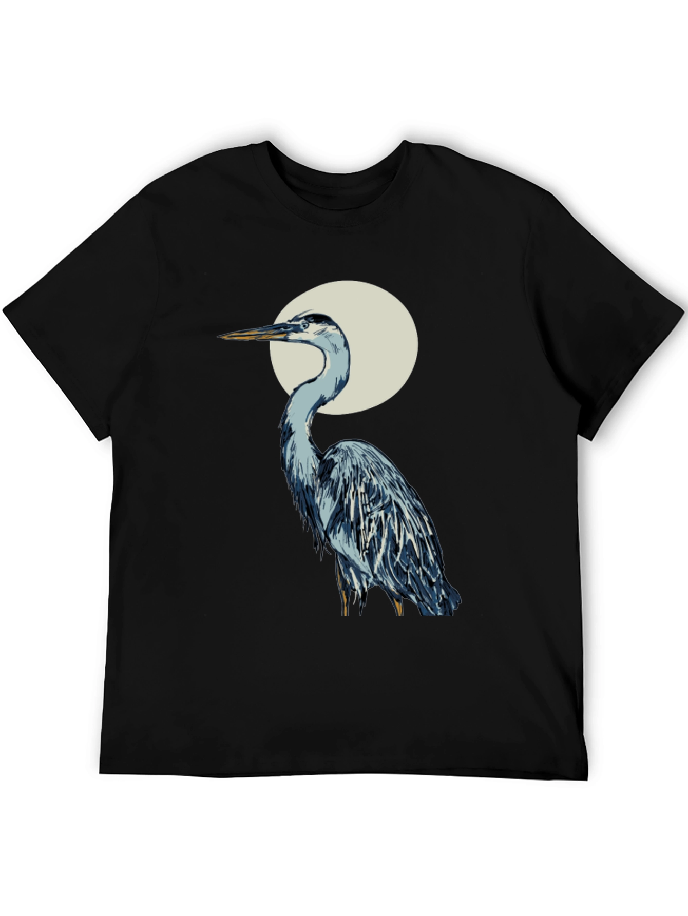 Heron Graphic Tee - Stylish Bird T-Shirt