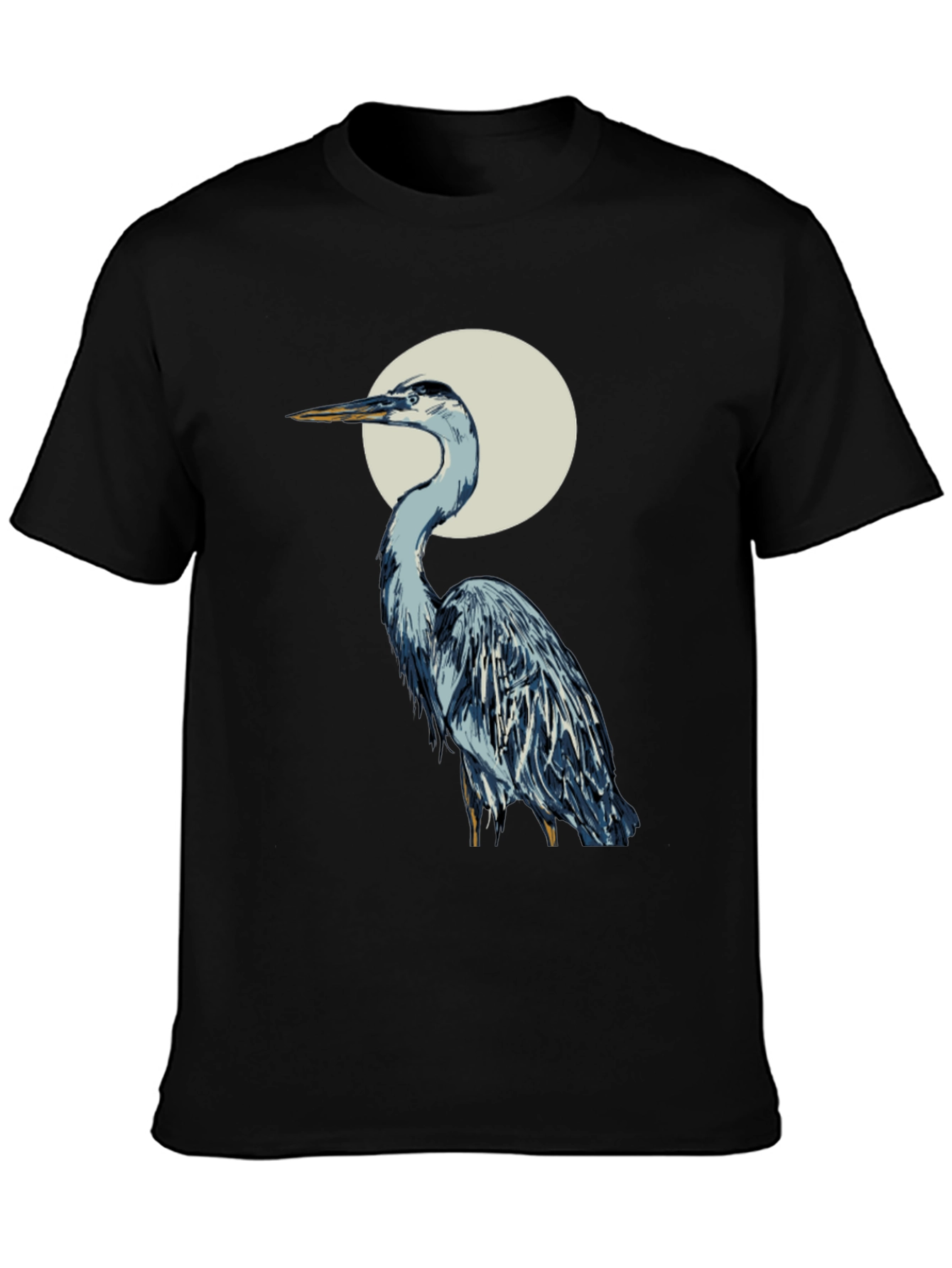 Heron Graphic Tee - Stylish Bird T-Shirt