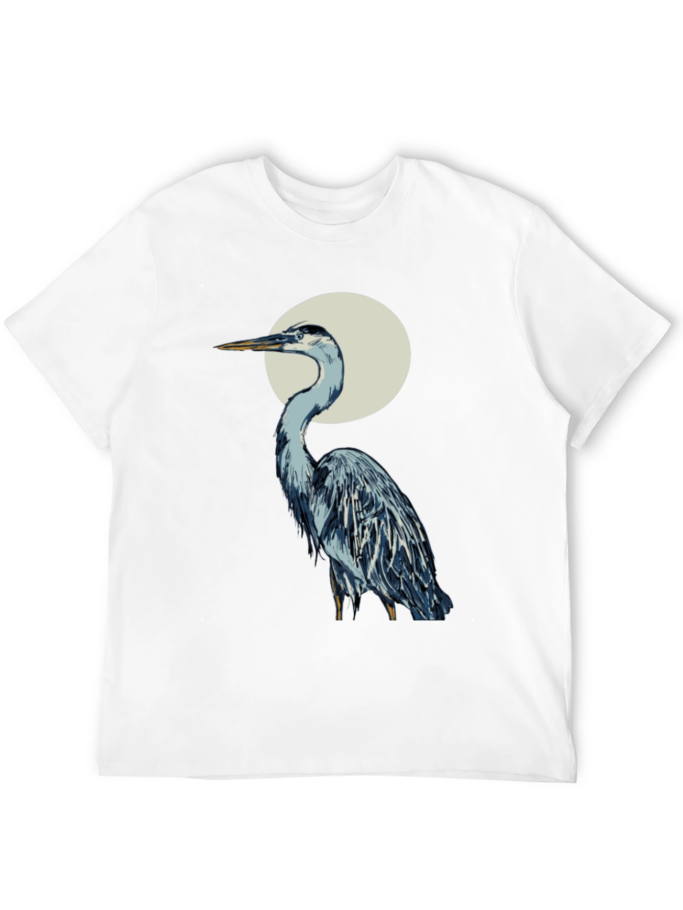 Heron Graphic Tee - Stylish Bird T-Shirt