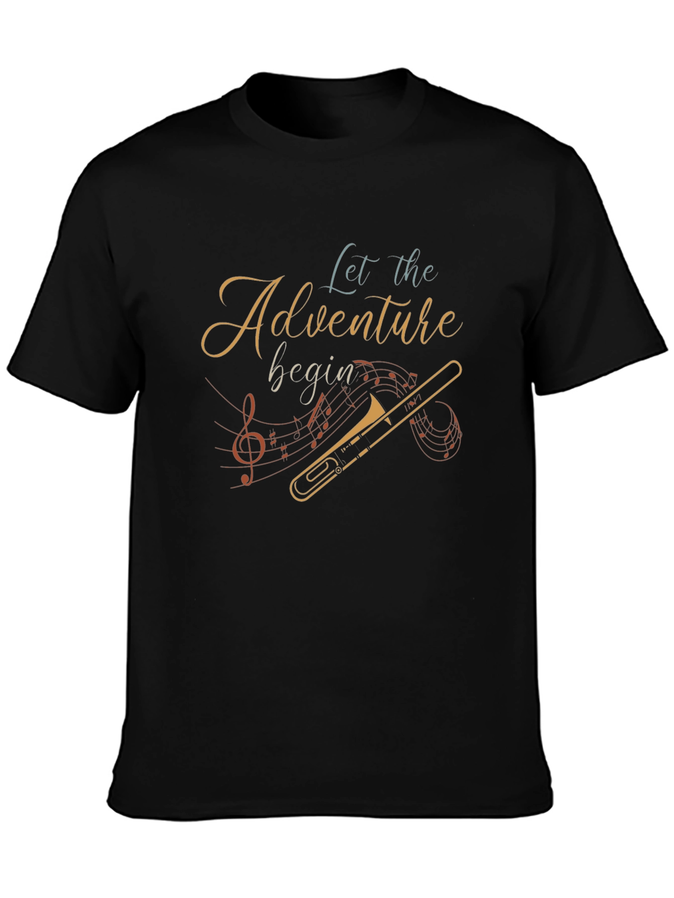 Adventure Begins T-Shirt - Music Lovers Tee