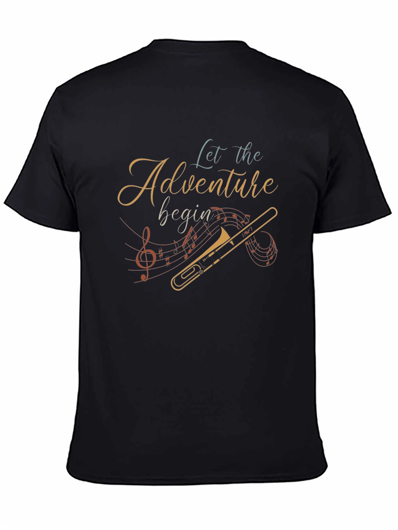 Adventure Begins T-Shirt - Music Lovers Tee