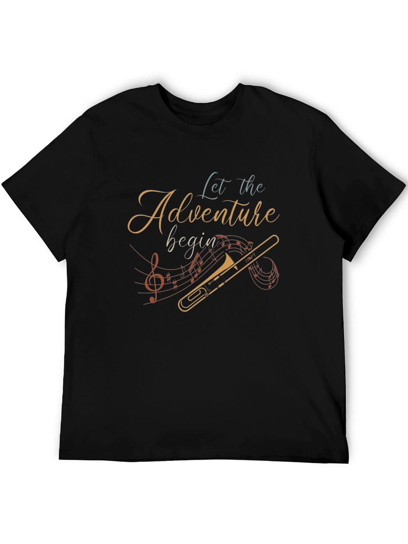 Adventure Begins T-Shirt - Music Lovers Tee