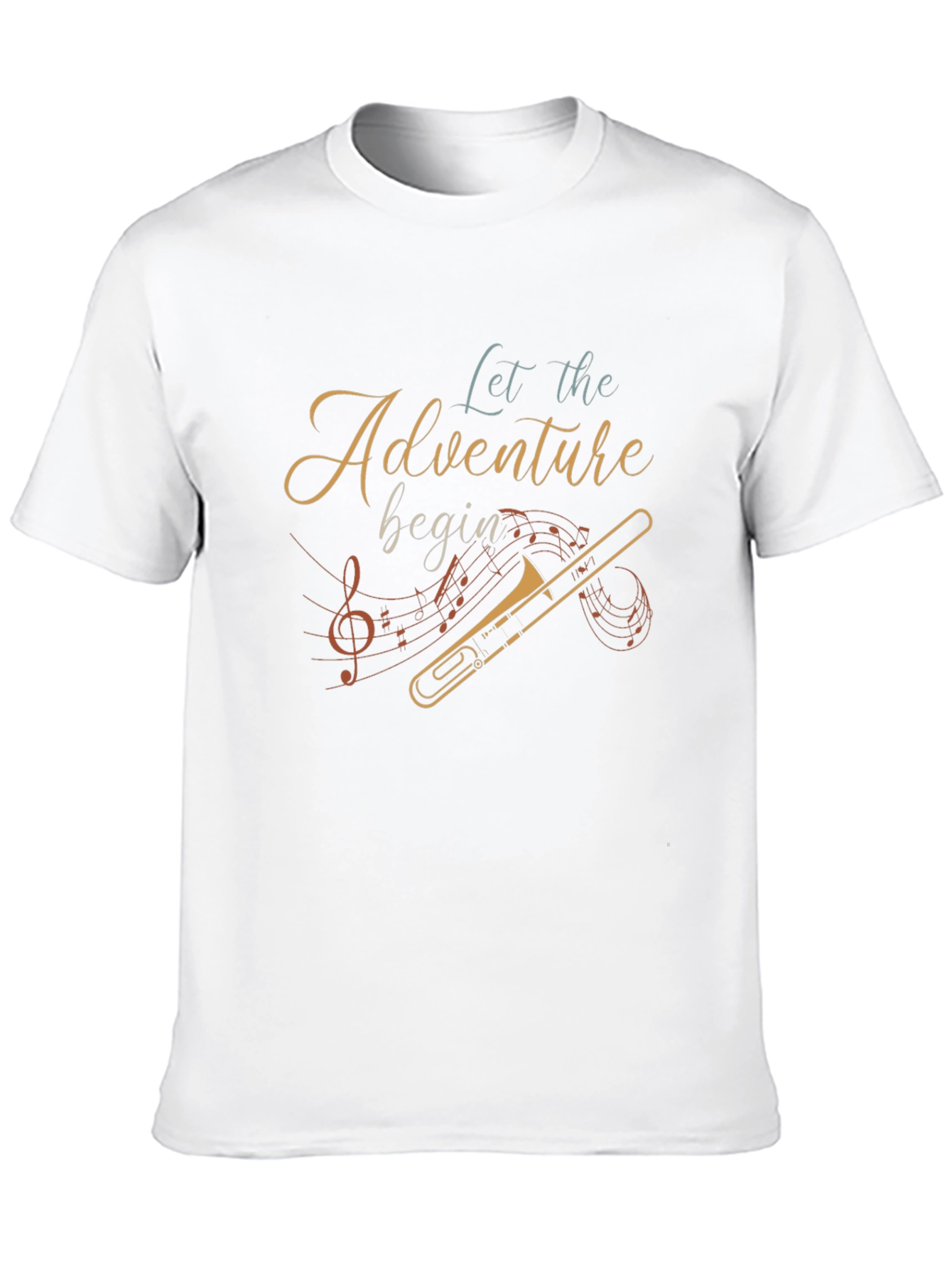 Adventure Begins T-Shirt - Music Lovers Tee
