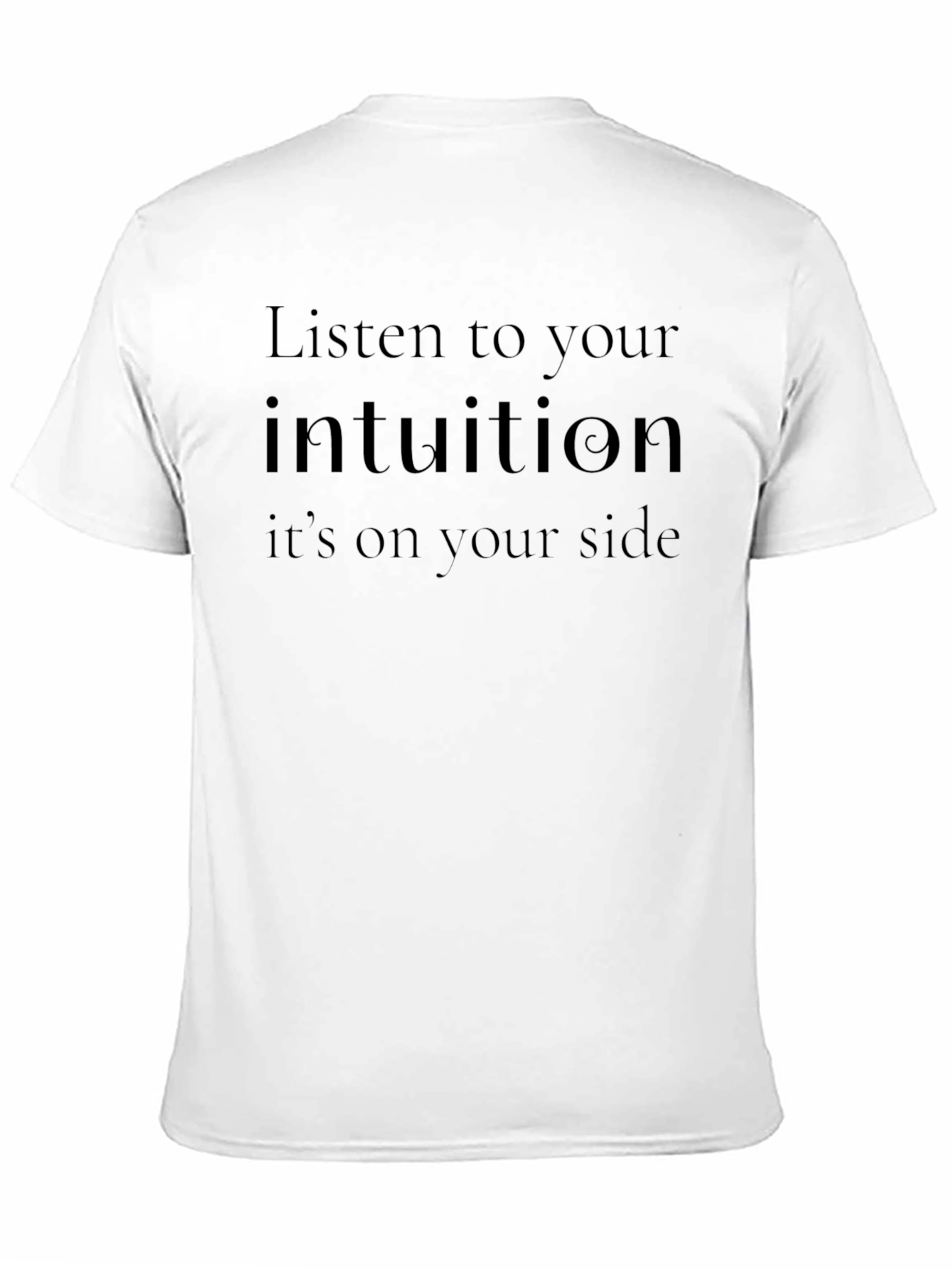 Intuition Message Black T-Shirt