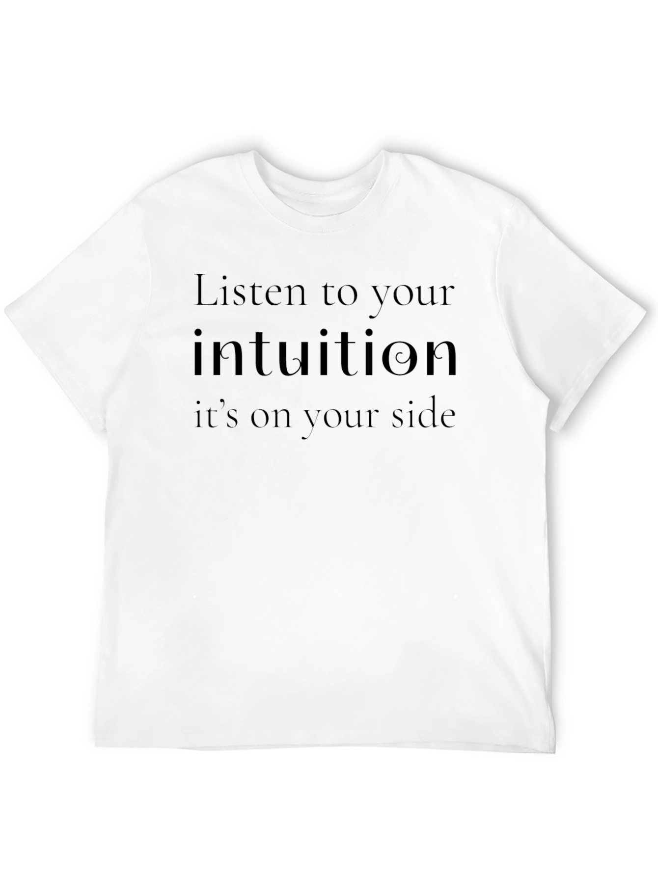 Intuition Message Black T-Shirt