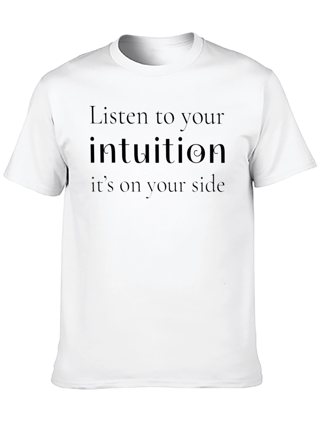 Intuition Message Black T-Shirt