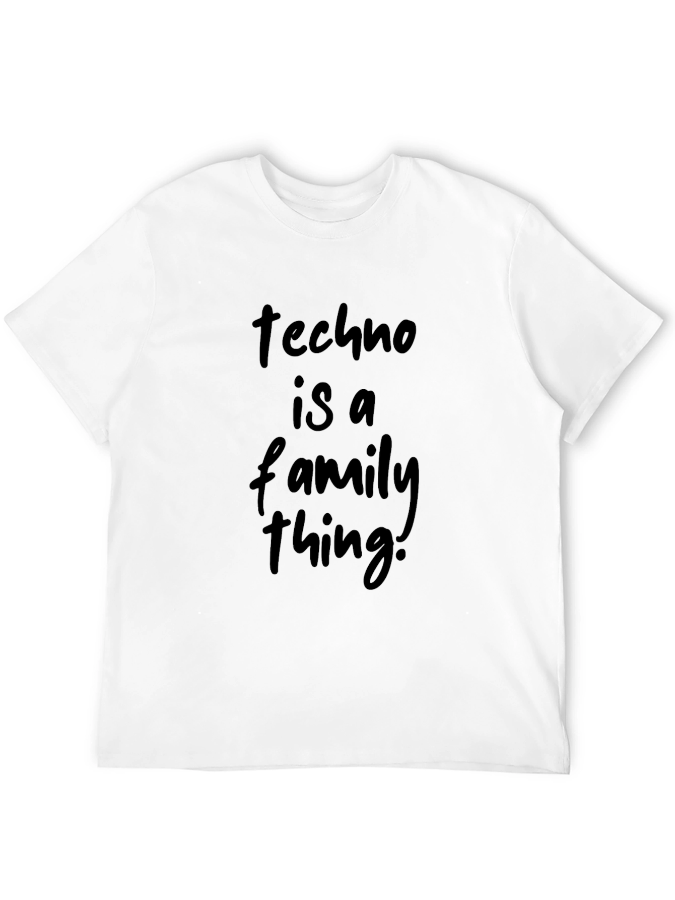 Techno Is A Family Thing Black Tee