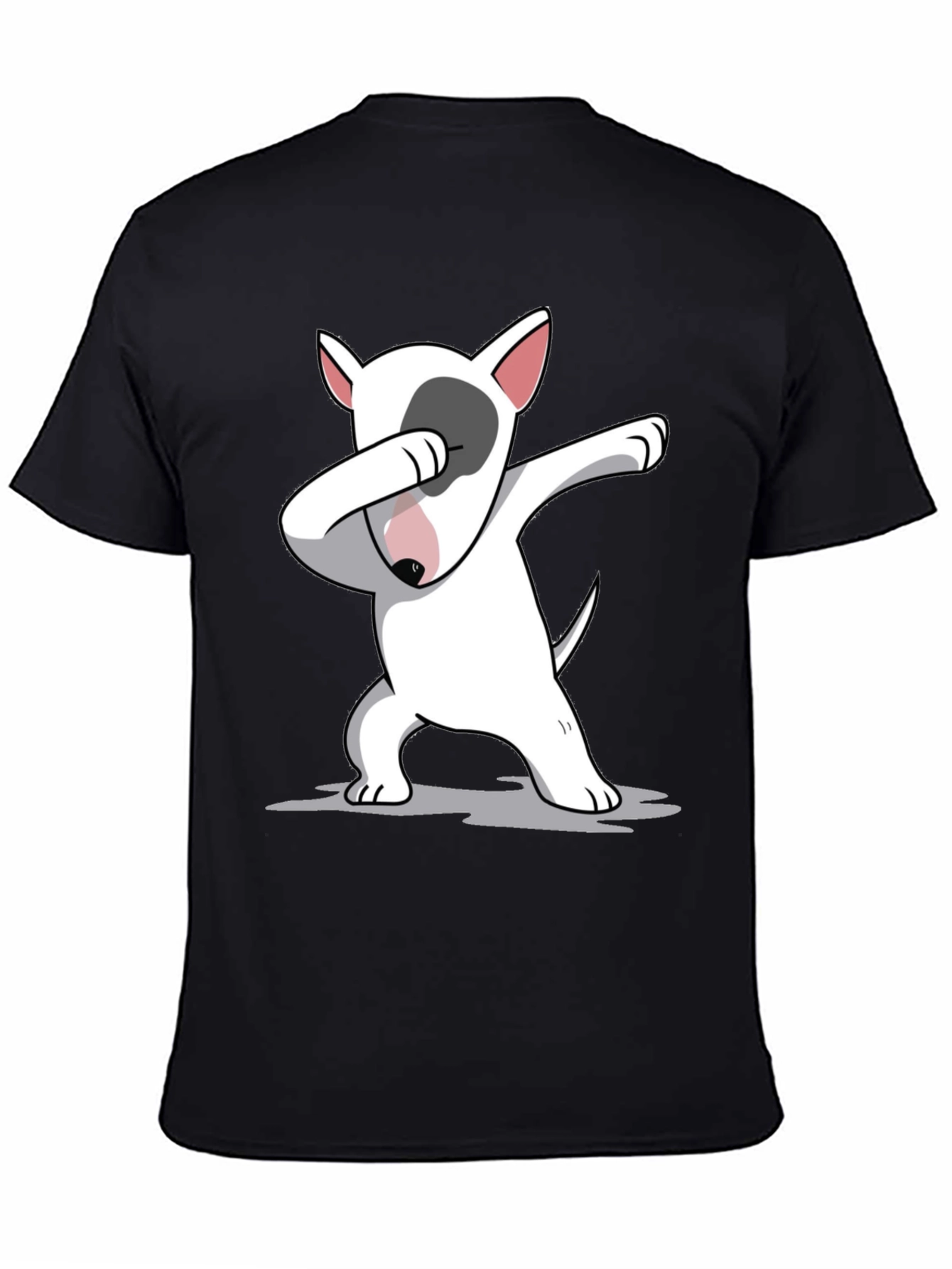 Dabbing Bull Terrier Black T-Shirt