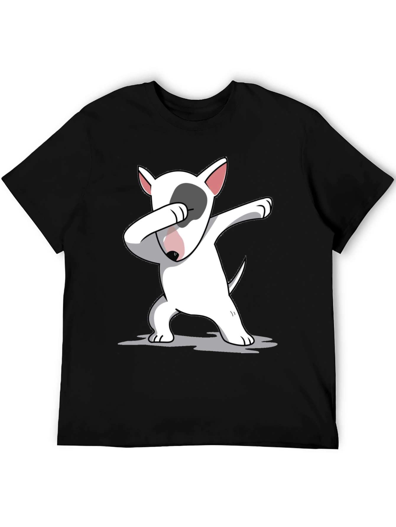 Dabbing Bull Terrier Black T-Shirt