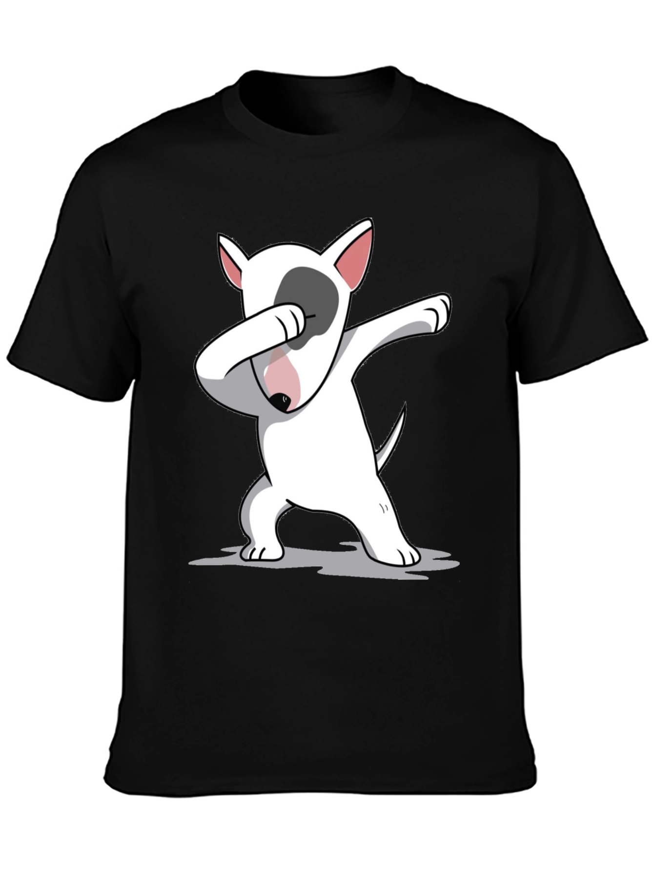 Dabbing Bull Terrier Black T-Shirt