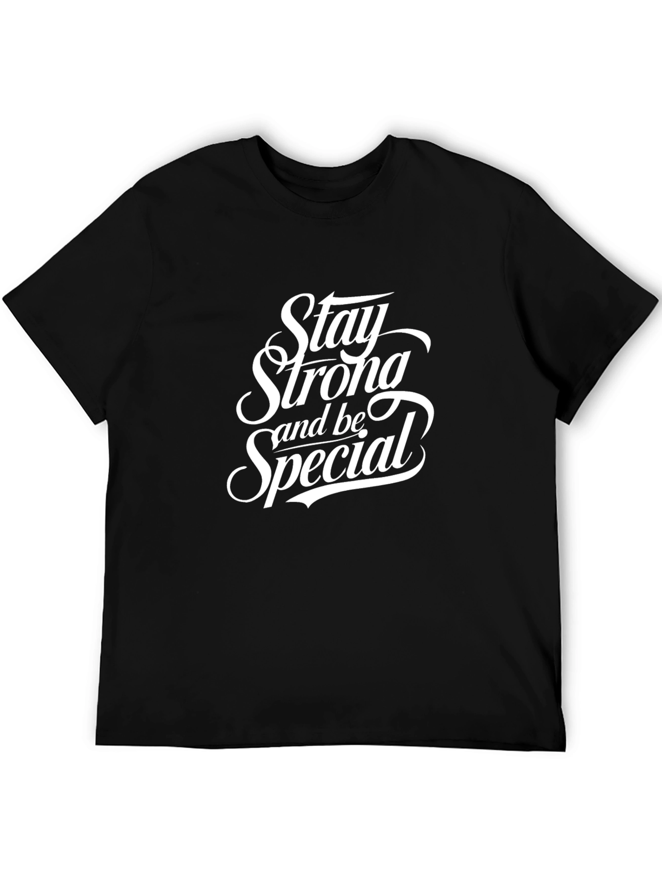 Stay Strong and Be Special Black Tee