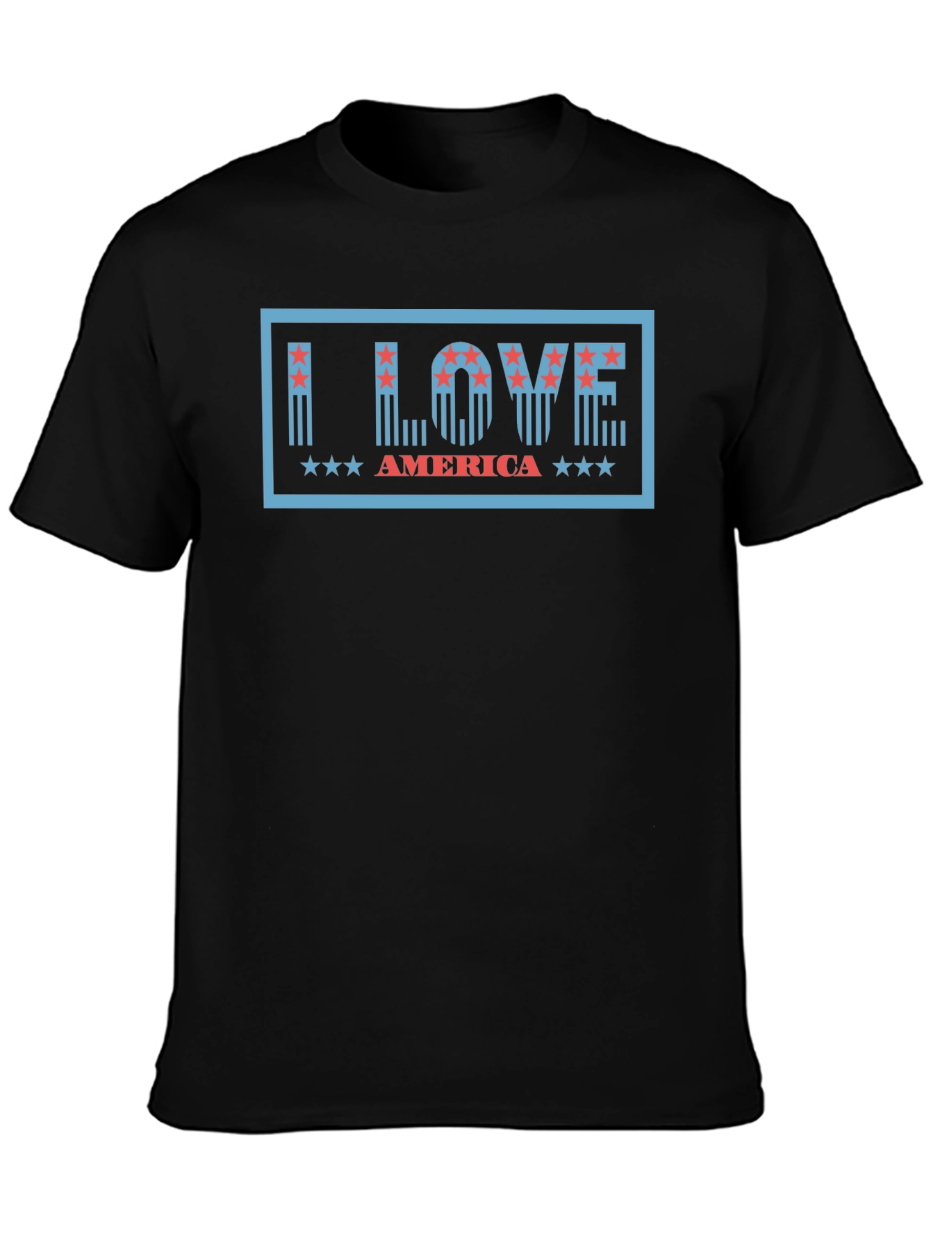 I Love America Graphic Tee - Patriotic Design
