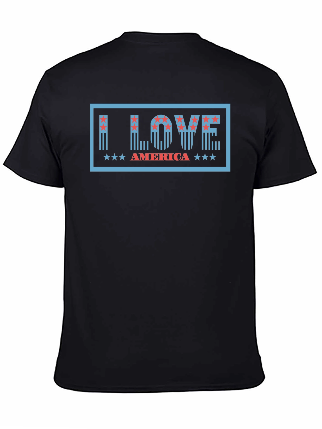 I Love America Graphic Tee - Patriotic Design