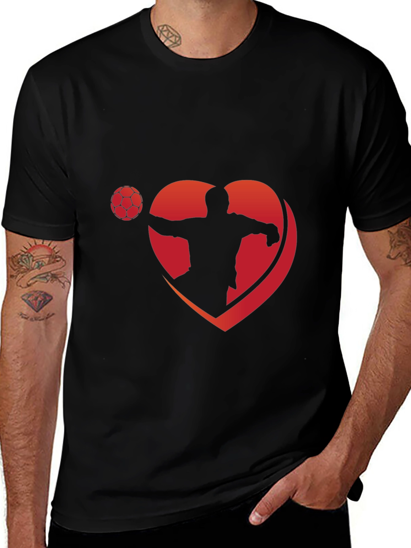 Soccer Player Heart T-Shirt