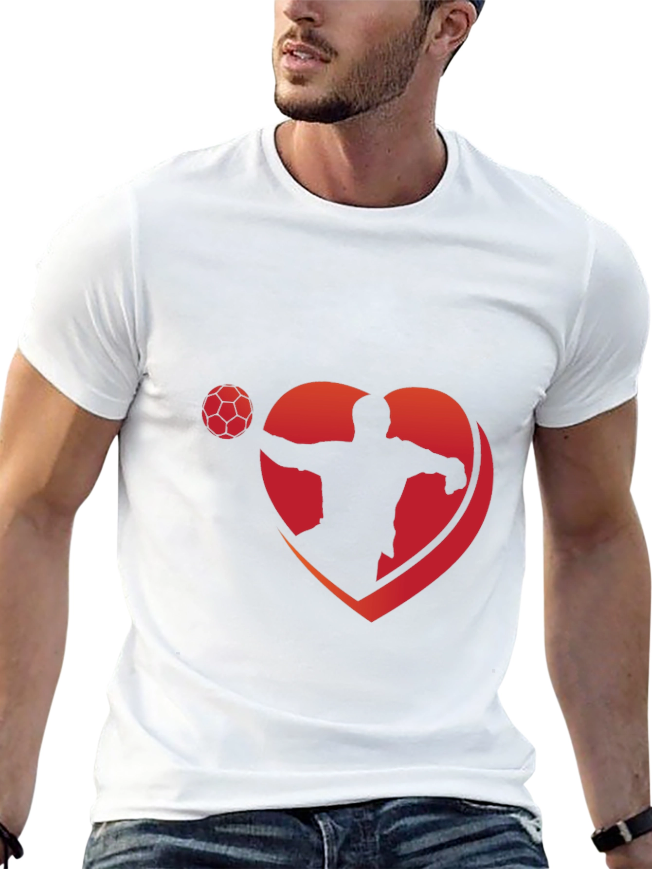 Soccer Player Heart T-Shirt
