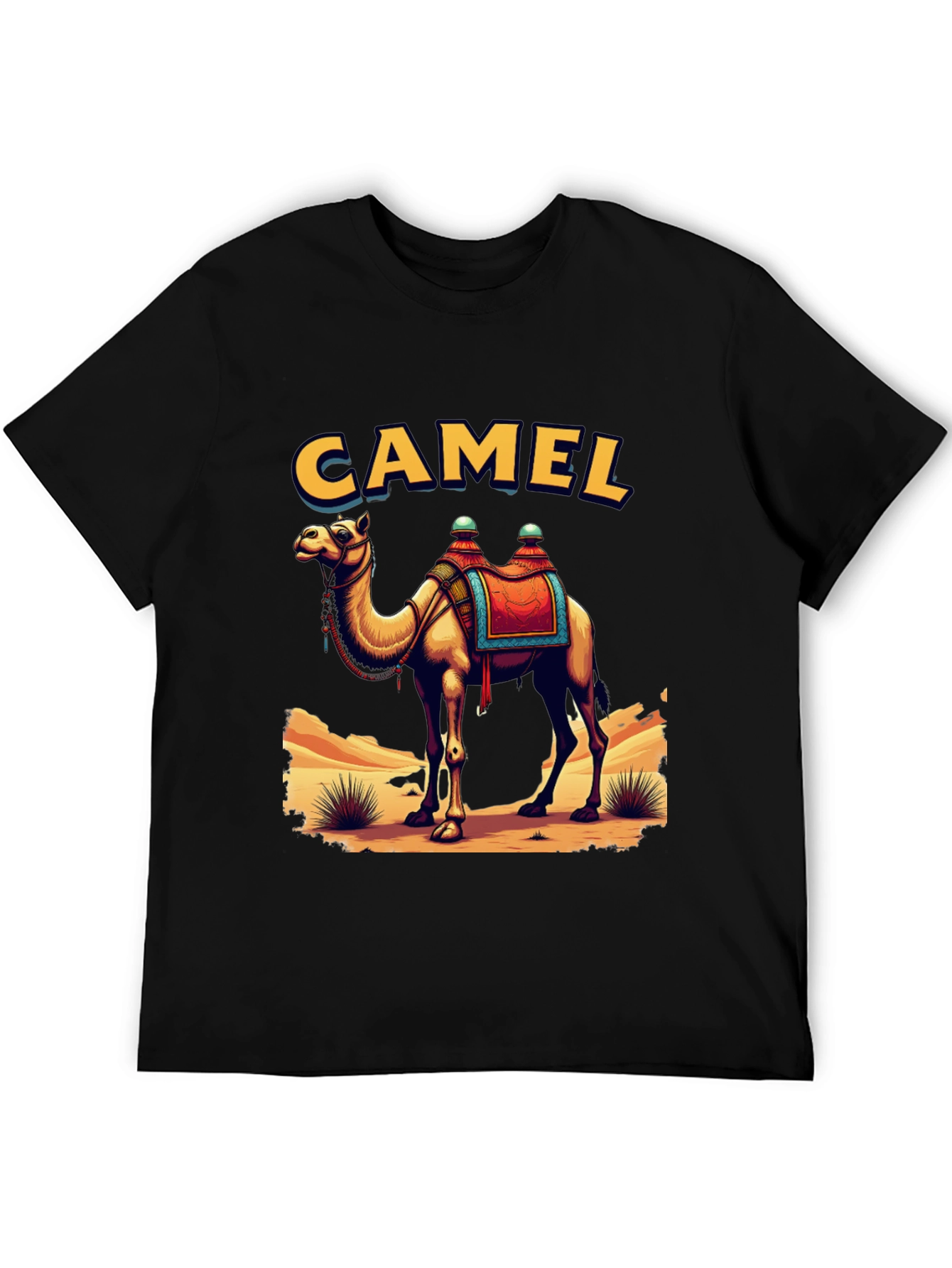 Camel Graphic Tee - Desert Adventure T-Shirt