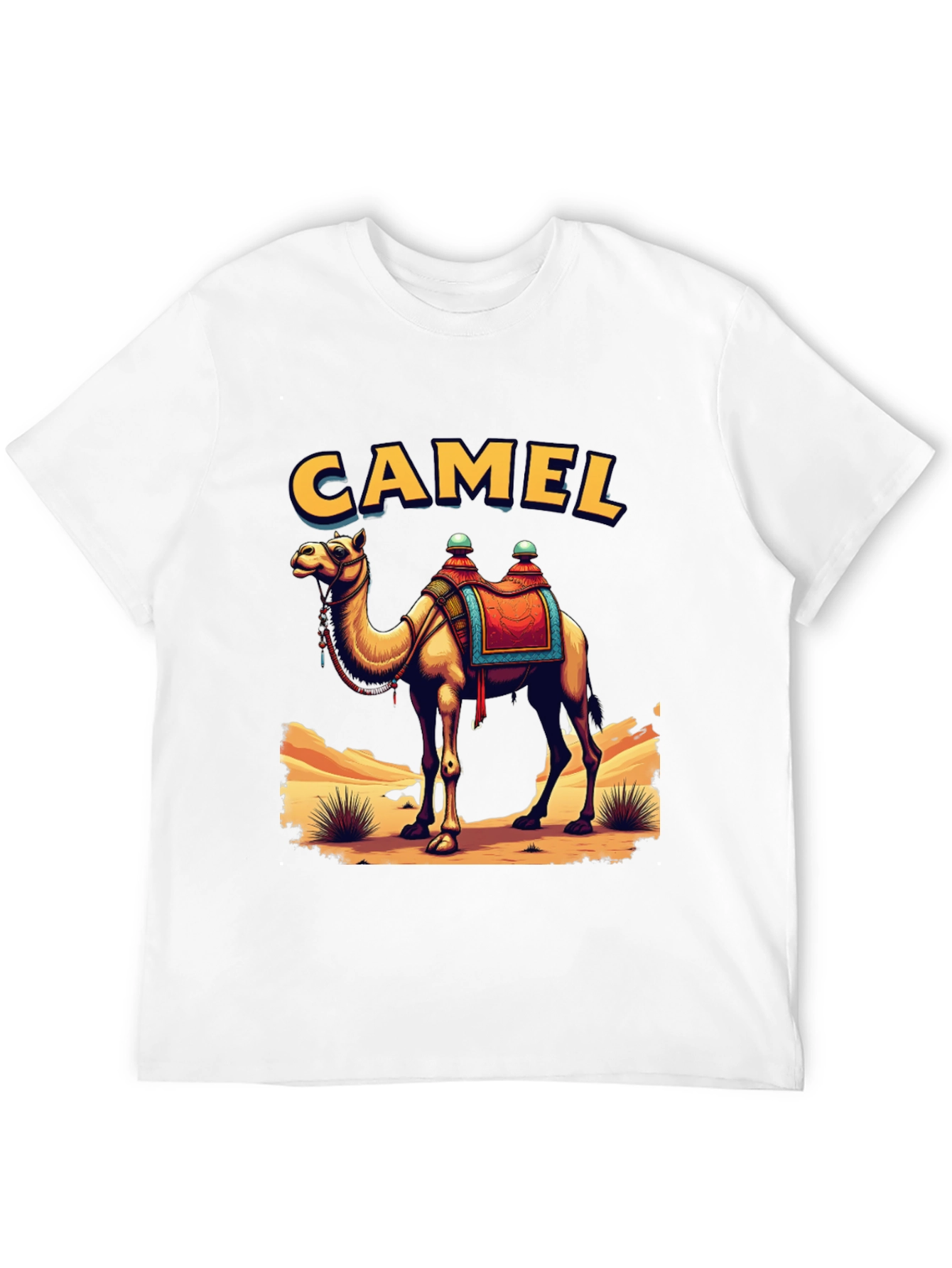 Camel Graphic Tee - Desert Adventure T-Shirt