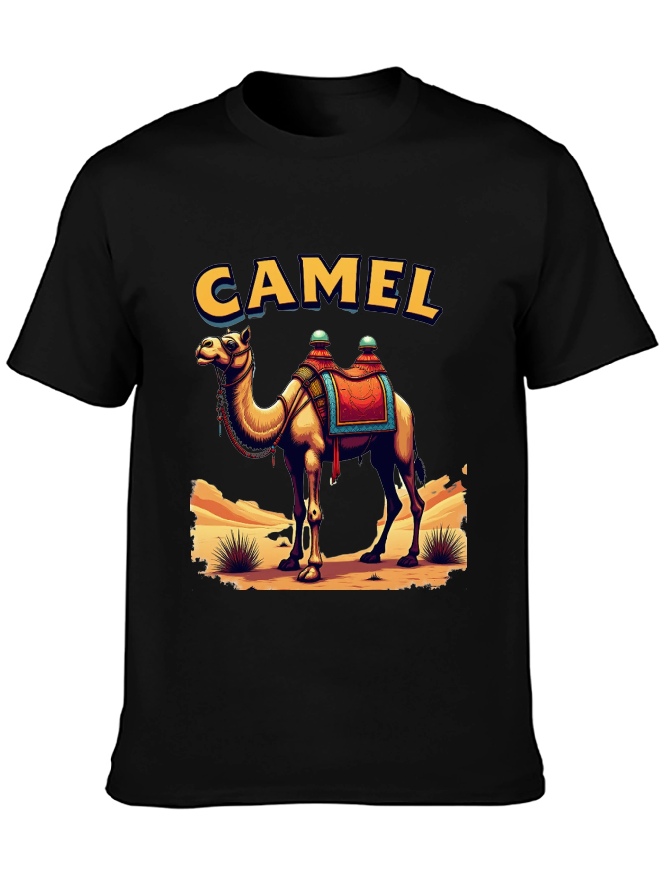 Camel Graphic Tee - Desert Adventure T-Shirt