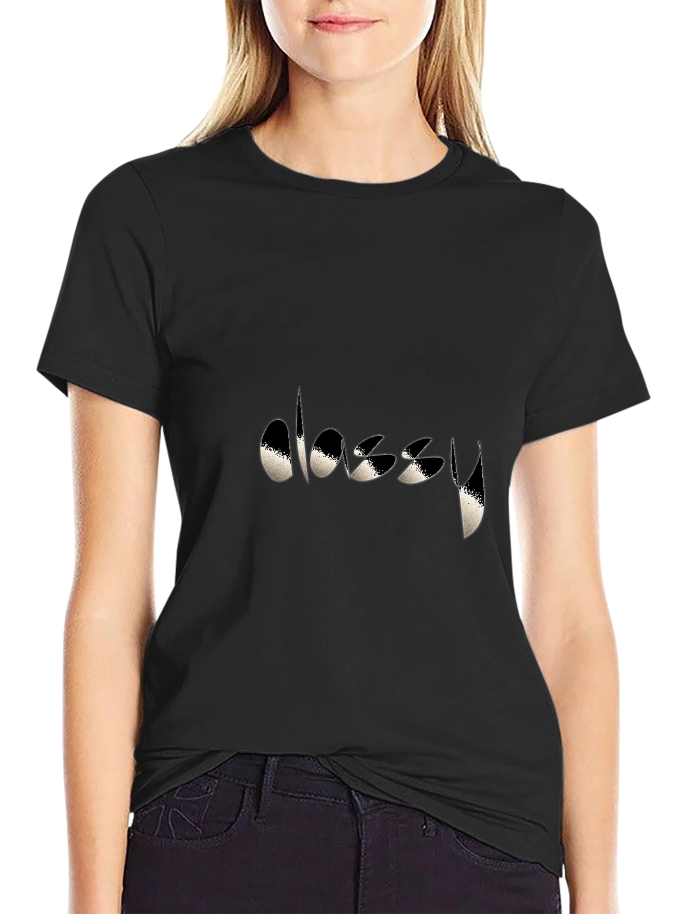 Classy Black Graphic Tee - Stylish Casual Wear