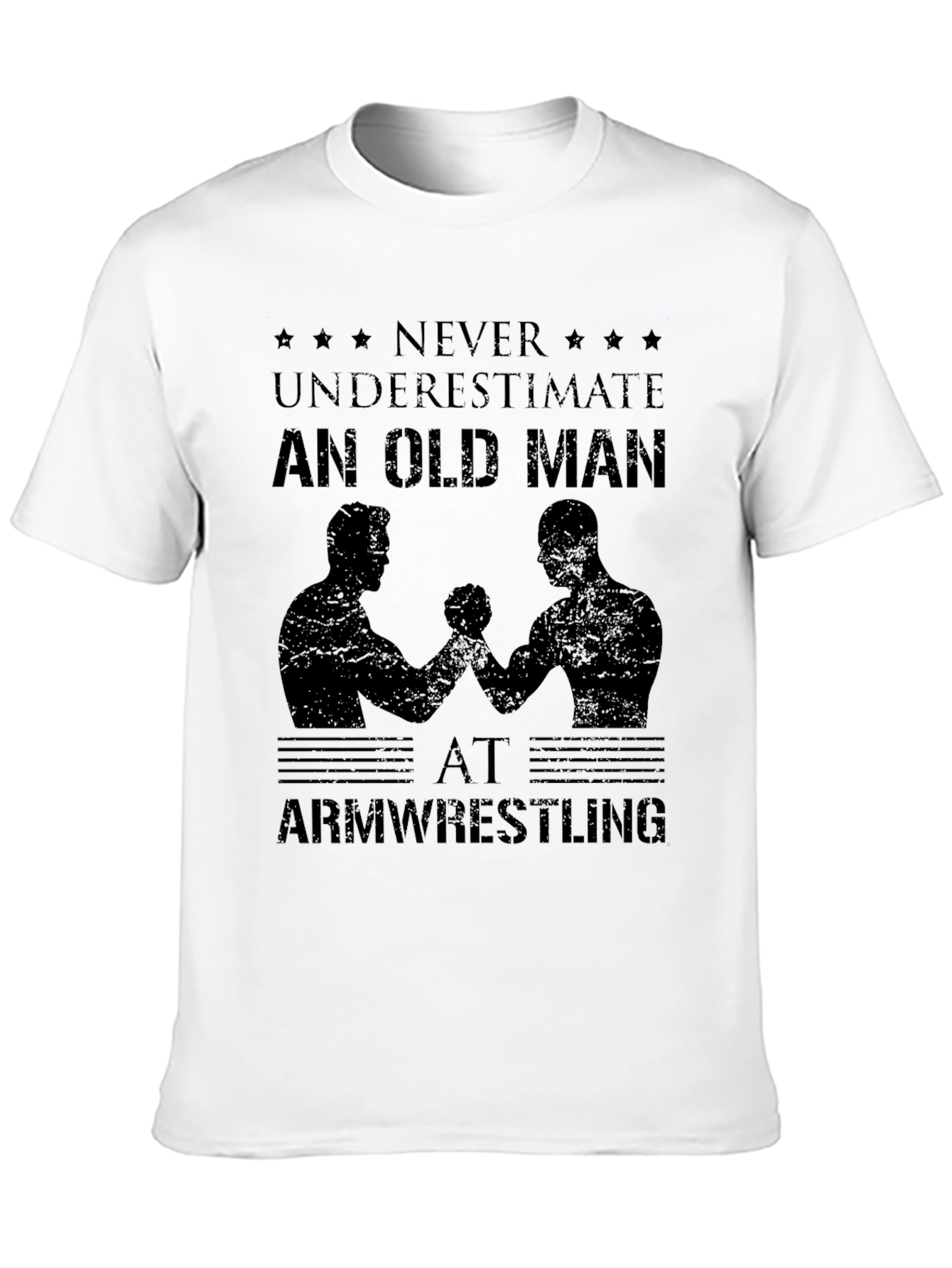 Never Underestimate Old Man Arm Wrestling T-Shirt