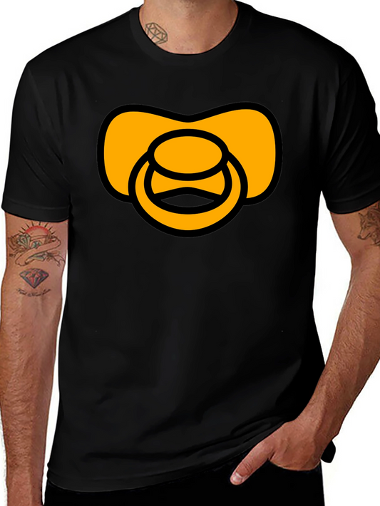 Pacifier Graphic T-Shirt - Black Casual Tee