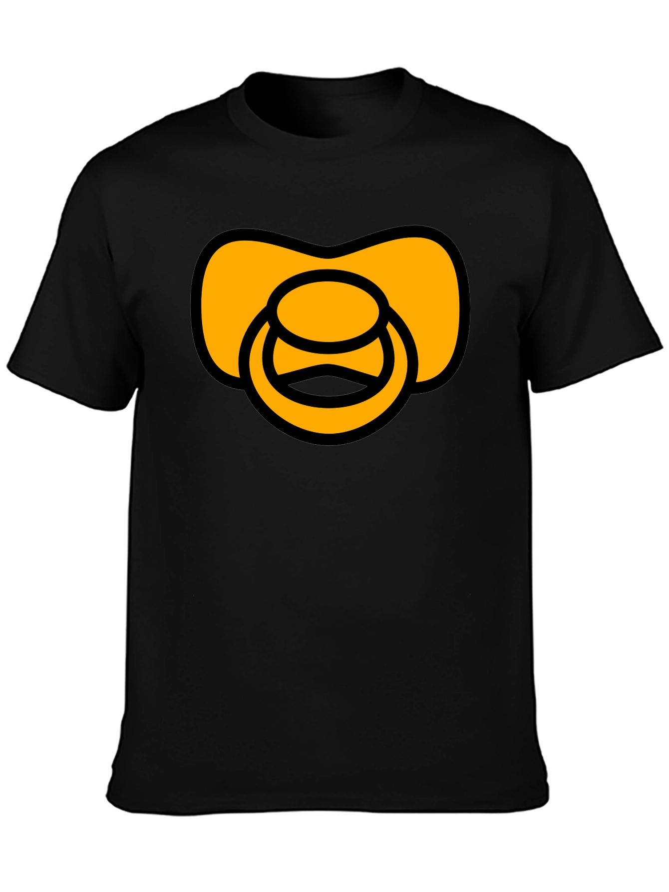 Pacifier Graphic T-Shirt - Black Casual Tee