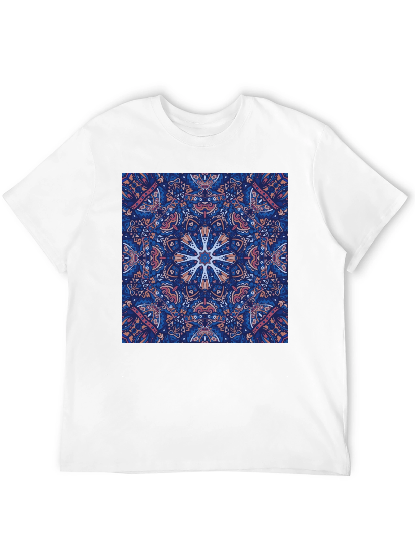 Boho Mandala Graphic Black T-Shirt