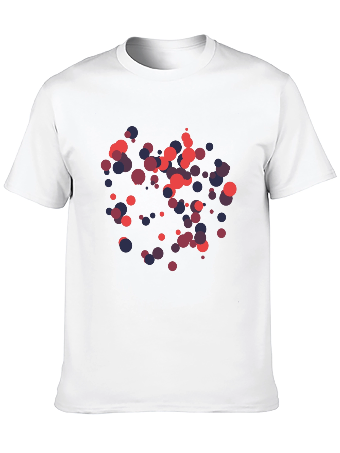 Abstract Dots Black Graphic Tee