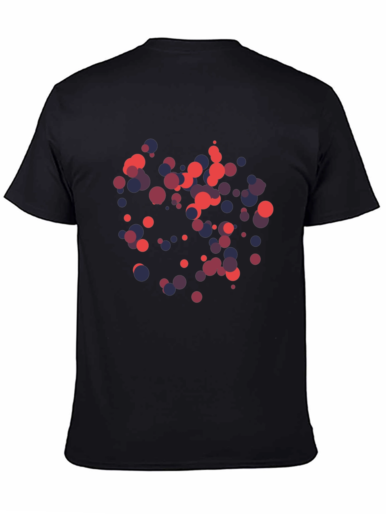 Abstract Dots Black Graphic Tee