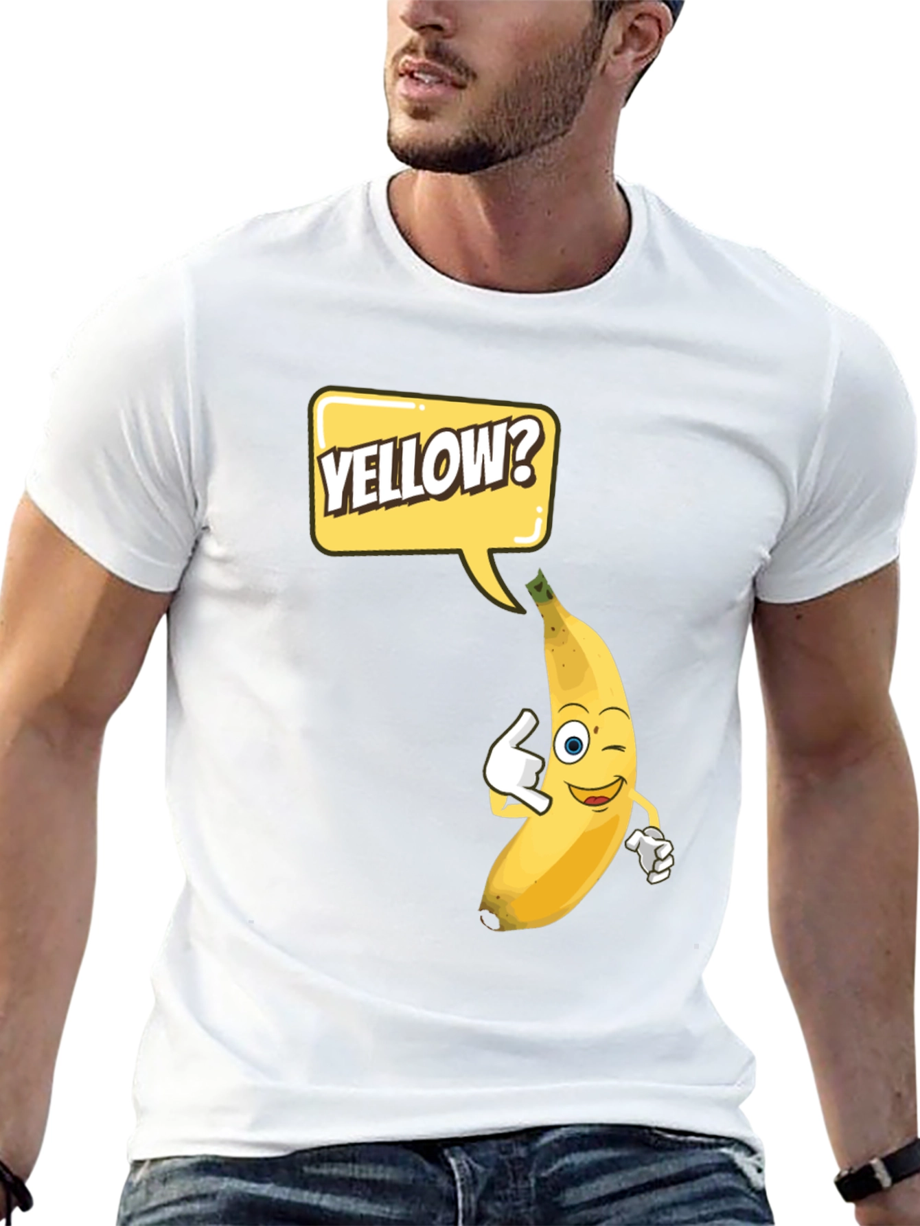 Funny Yellow Banana T-Shirt - Cartoon Design