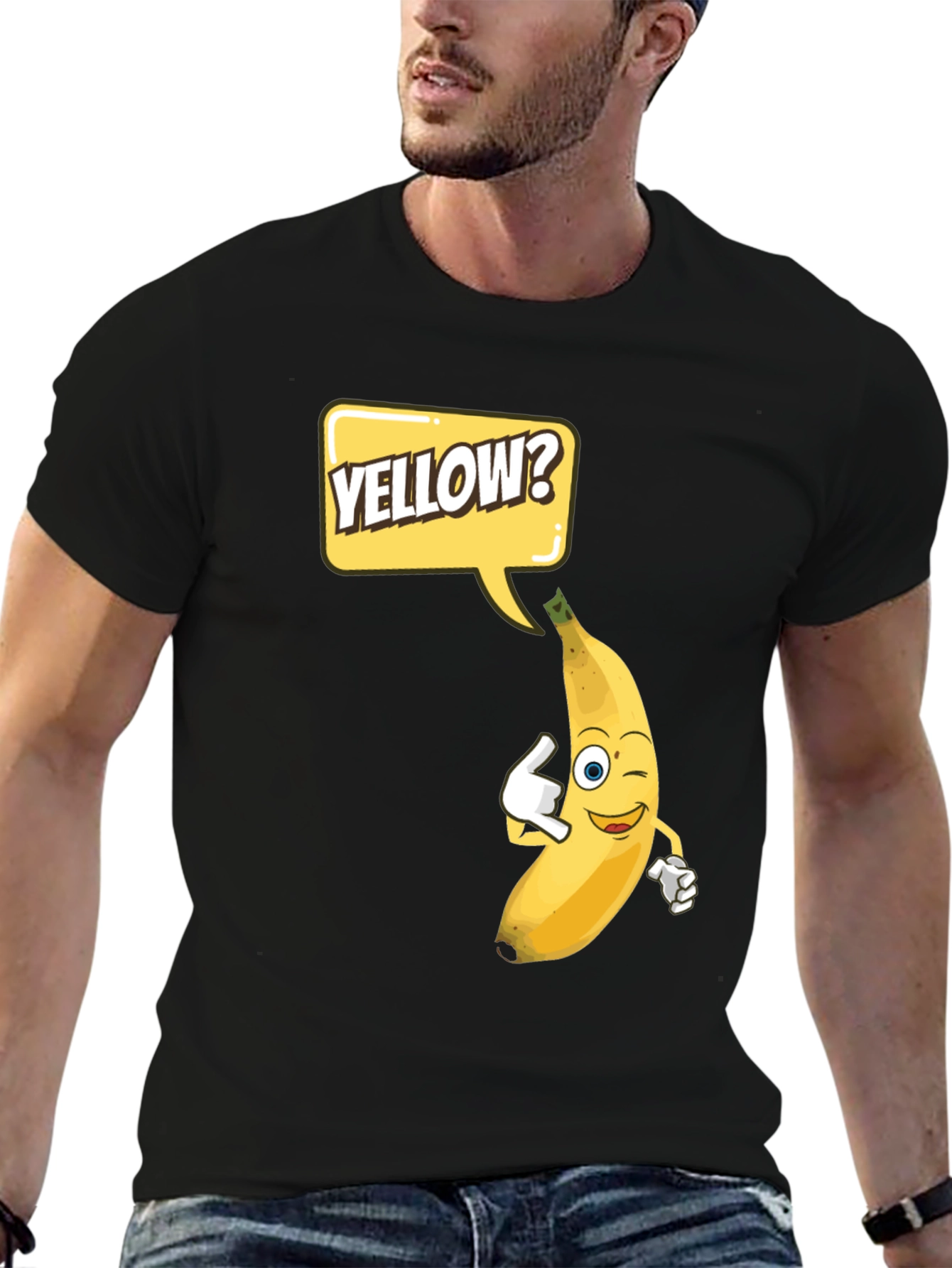 Funny Yellow Banana T-Shirt - Cartoon Design