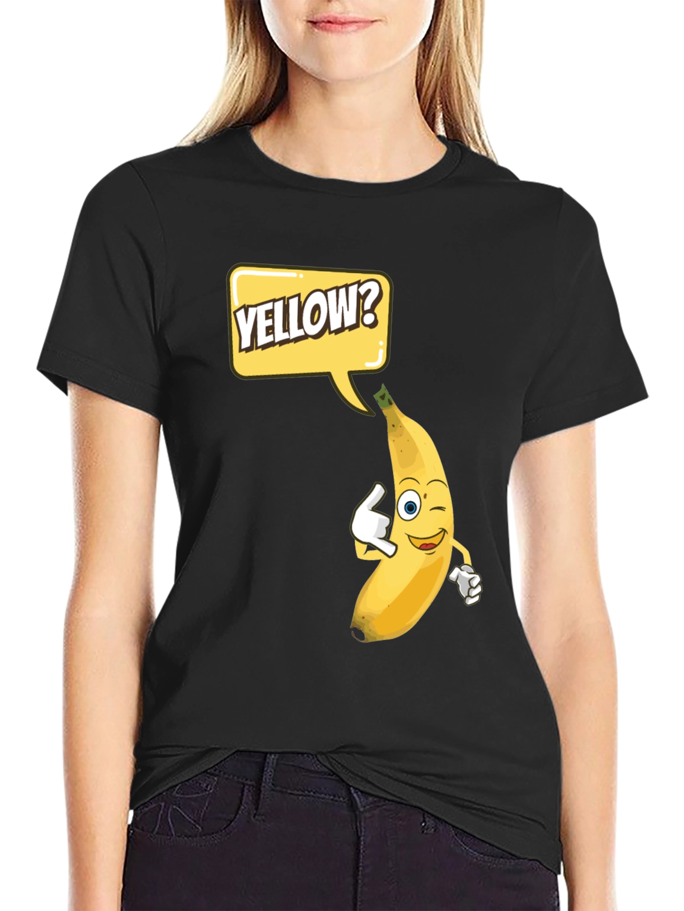 Funny Yellow Banana T-Shirt - Cartoon Design